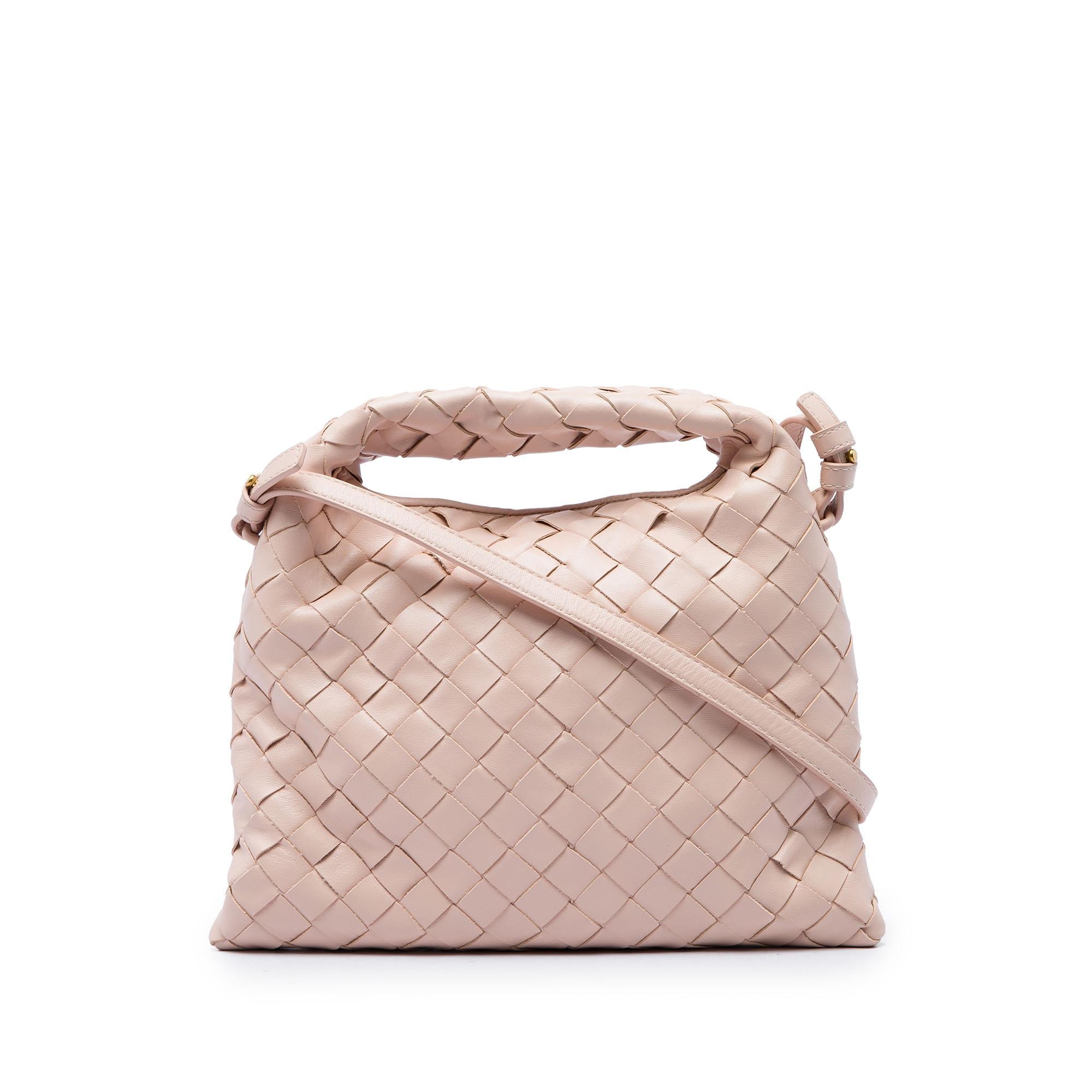 Bottega Veneta Mini Nappa Intrecciato Hop Satchel