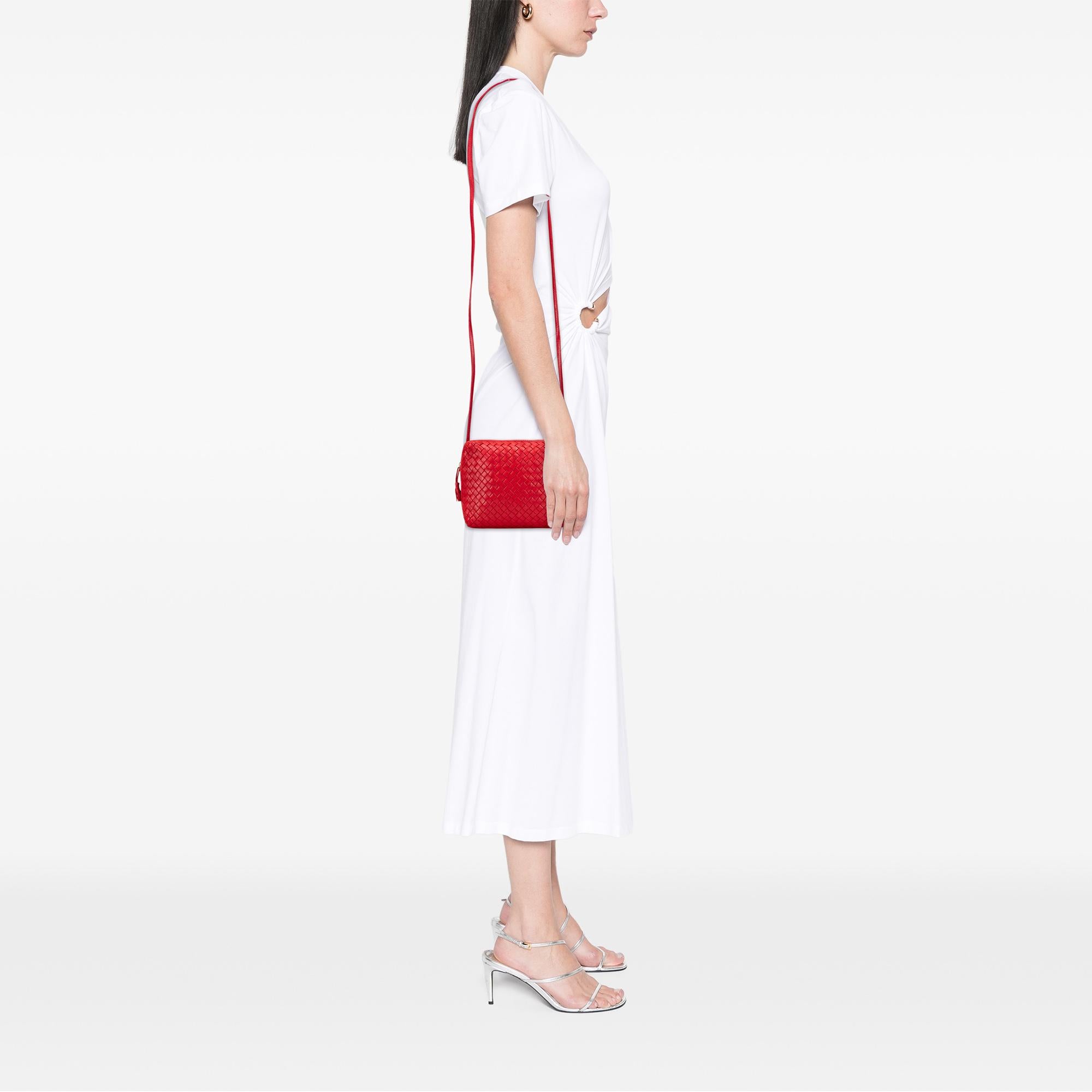 Bottega Veneta Mini Nappa Intrecciato Nodini Crossbody