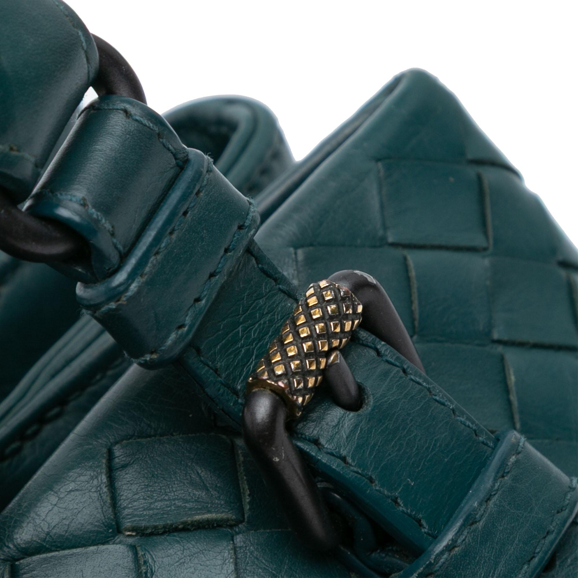 Bottega Veneta Mini Nappa Intrecciato Roma Satchel