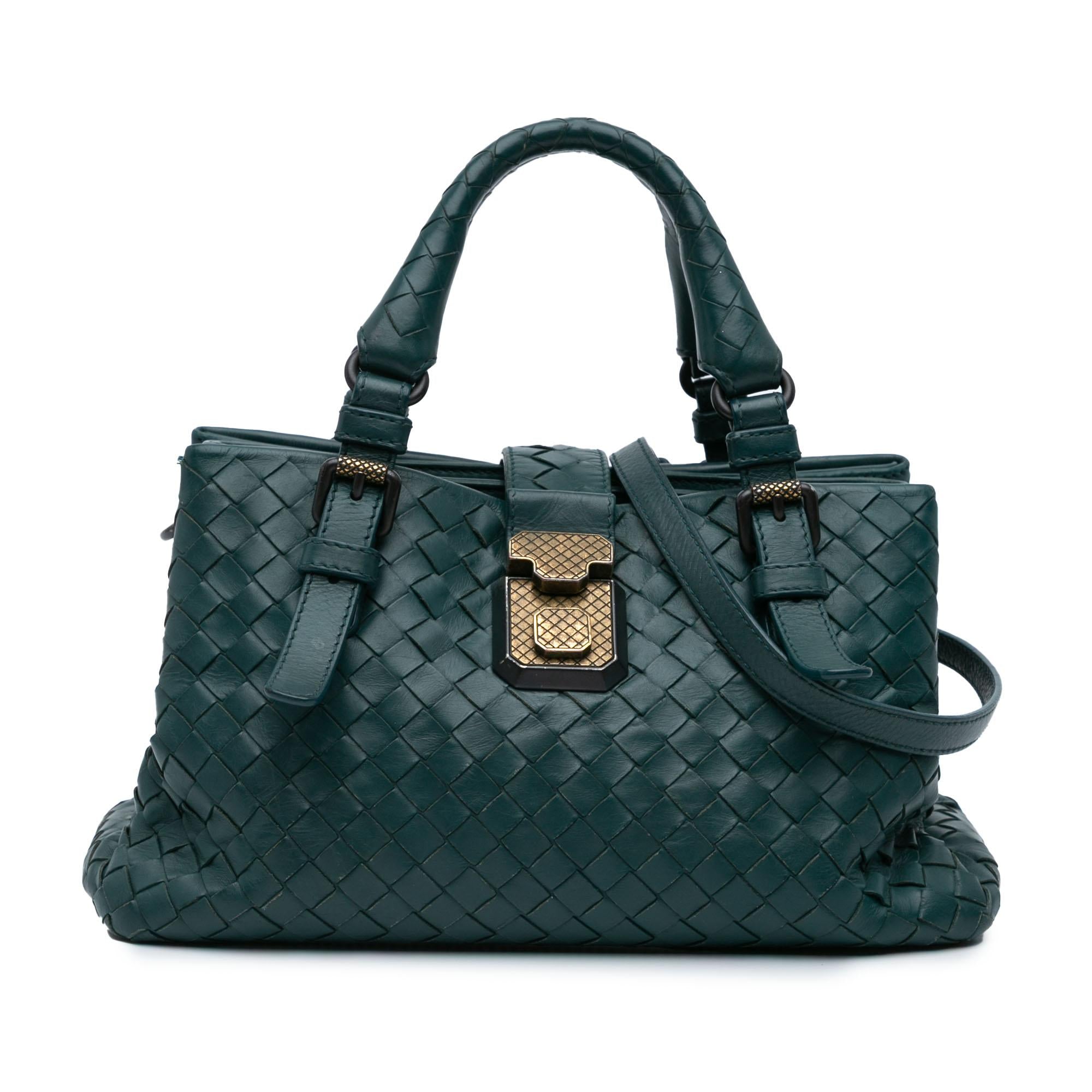 Bottega Veneta Mini Nappa Intrecciato Roma Satchel