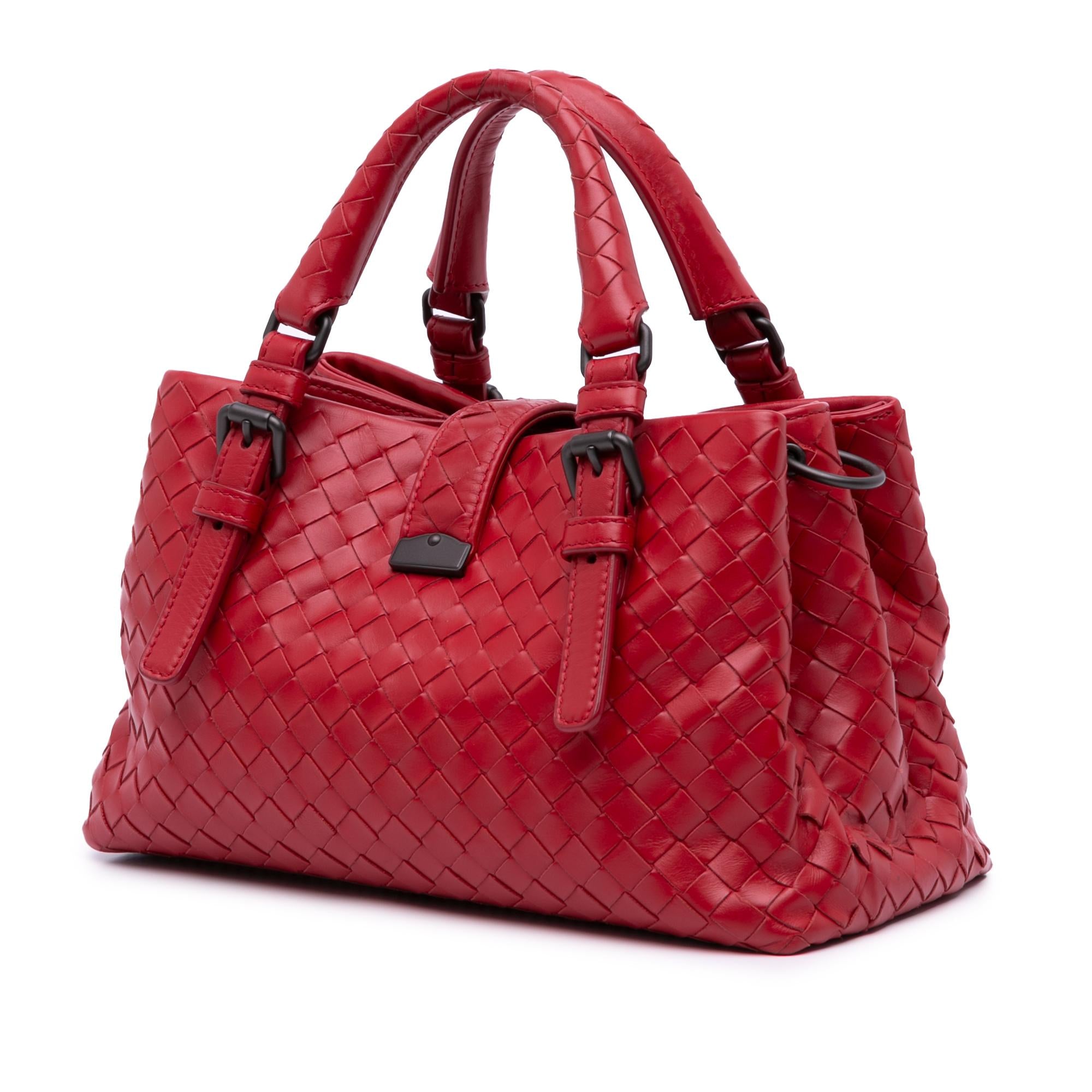 Bottega Veneta Mini Nappa Intrecciato Roma Satchel
