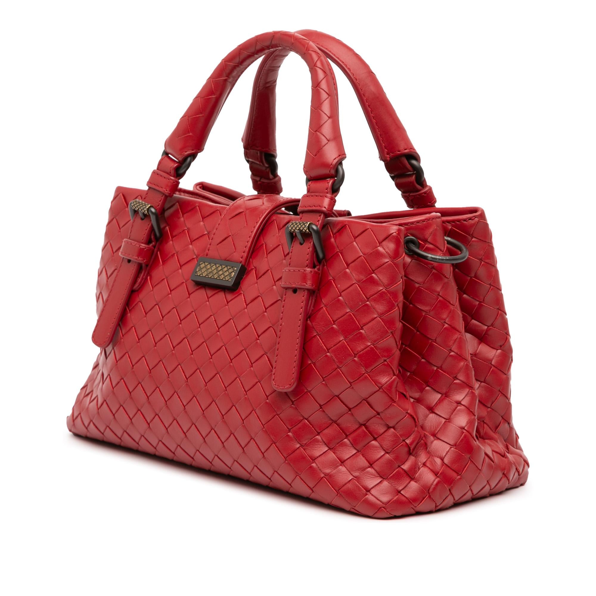 Bottega Veneta Mini Nappa Intrecciato Roma Satchel