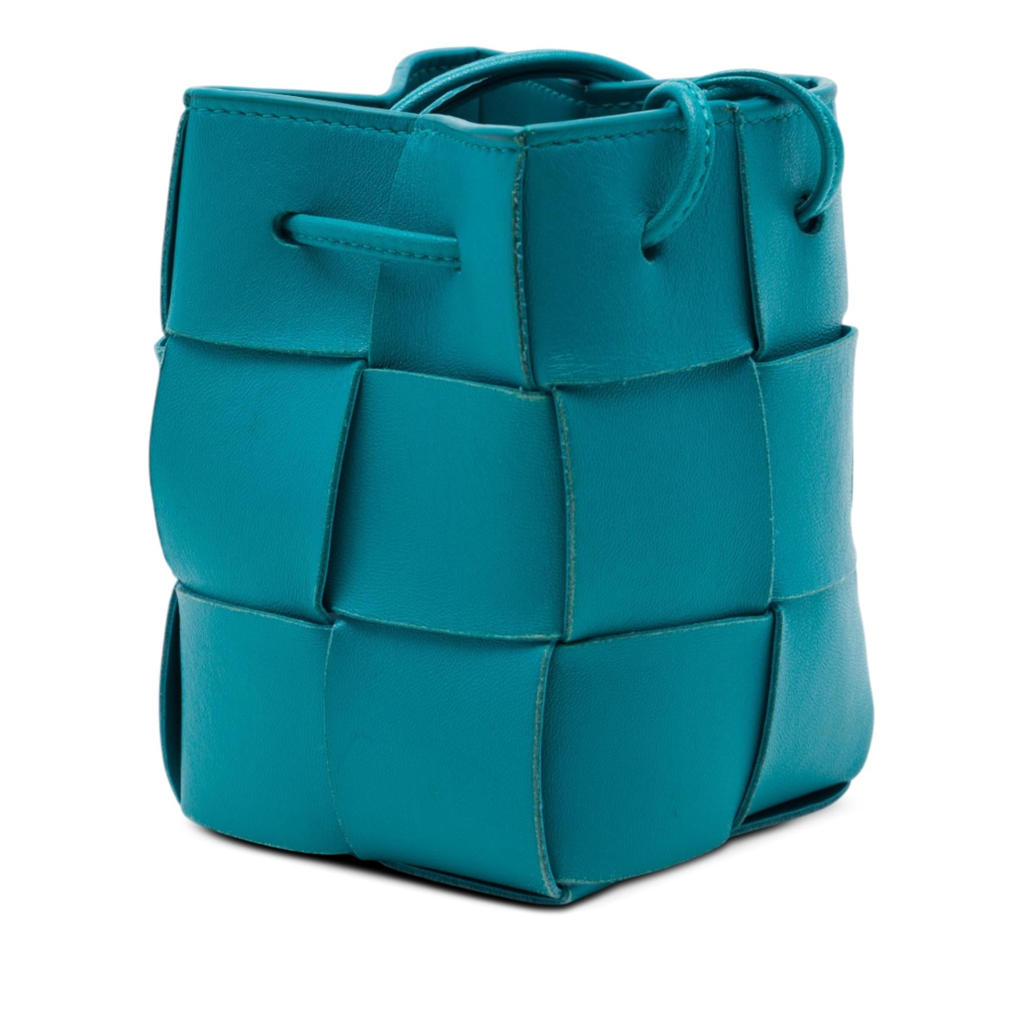 Bottega Veneta Mini Nappa Maxi Intrecciato Cassette Bucket Bag