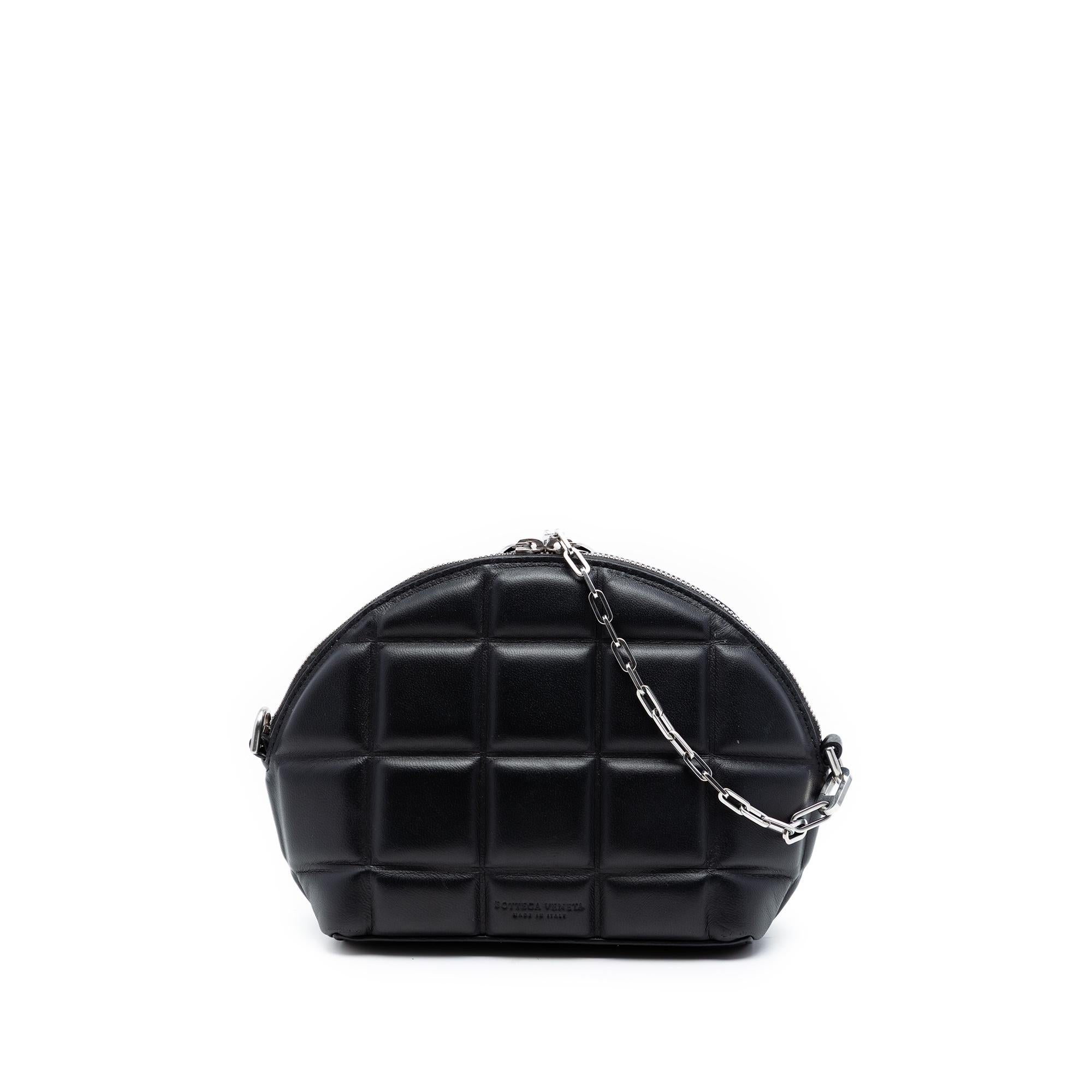 Bottega Veneta Mini Padded Nappa Half Moon Chain Crossbody