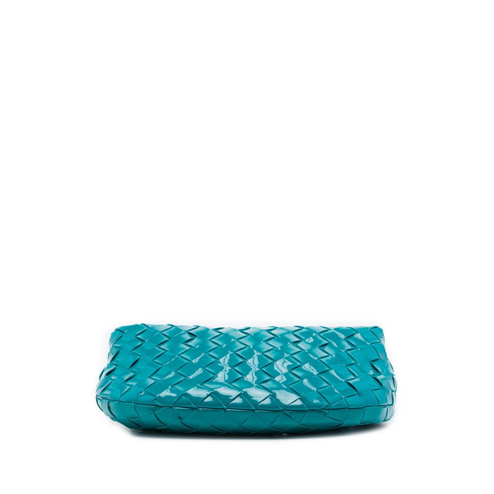 Bottega Veneta Mini Patent Intrecciato Jodie