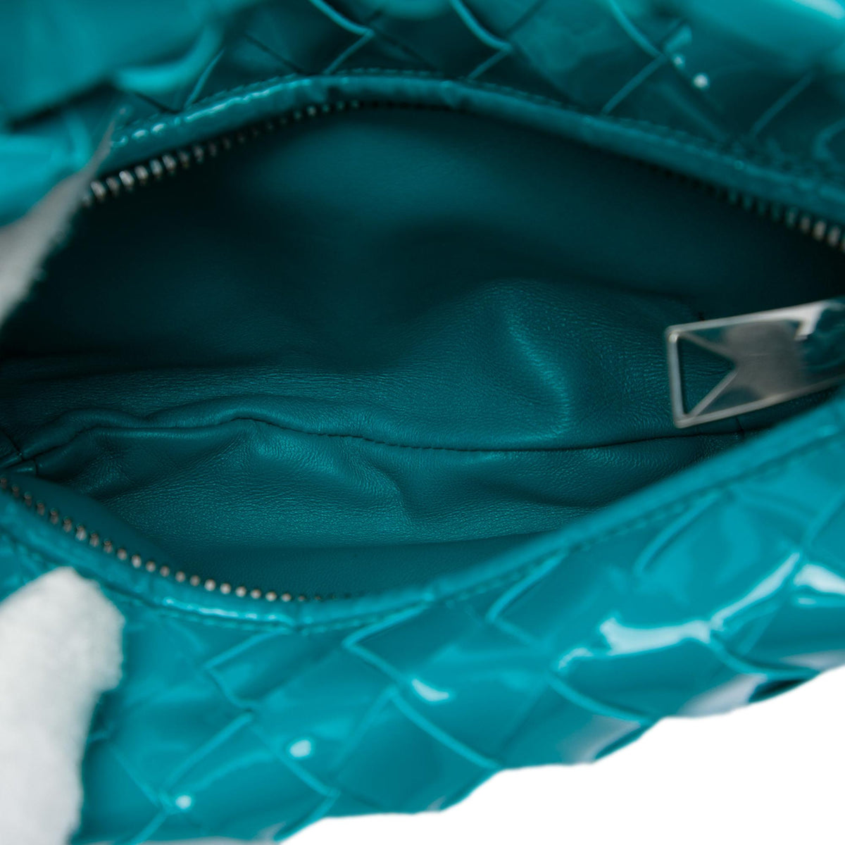 Bottega Veneta Mini Patent Intrecciato Jodie