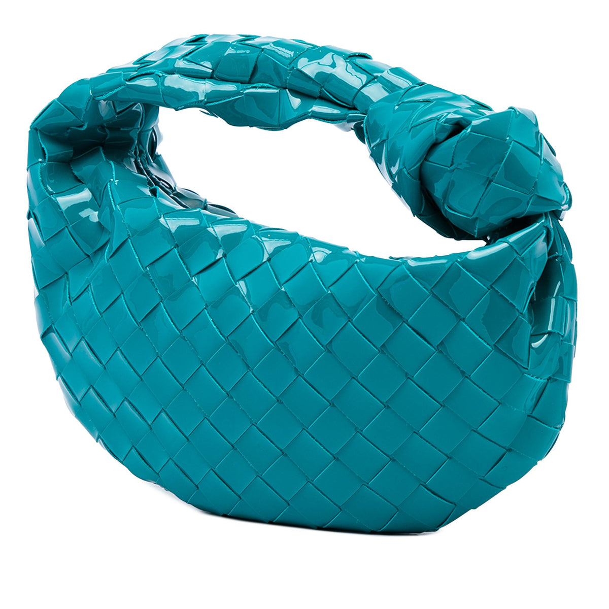 Bottega Veneta Mini Patent Intrecciato Jodie