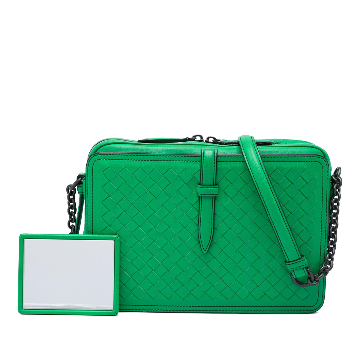 Bottega Veneta Nappa Intrecciato Belt Flap Camera Bag