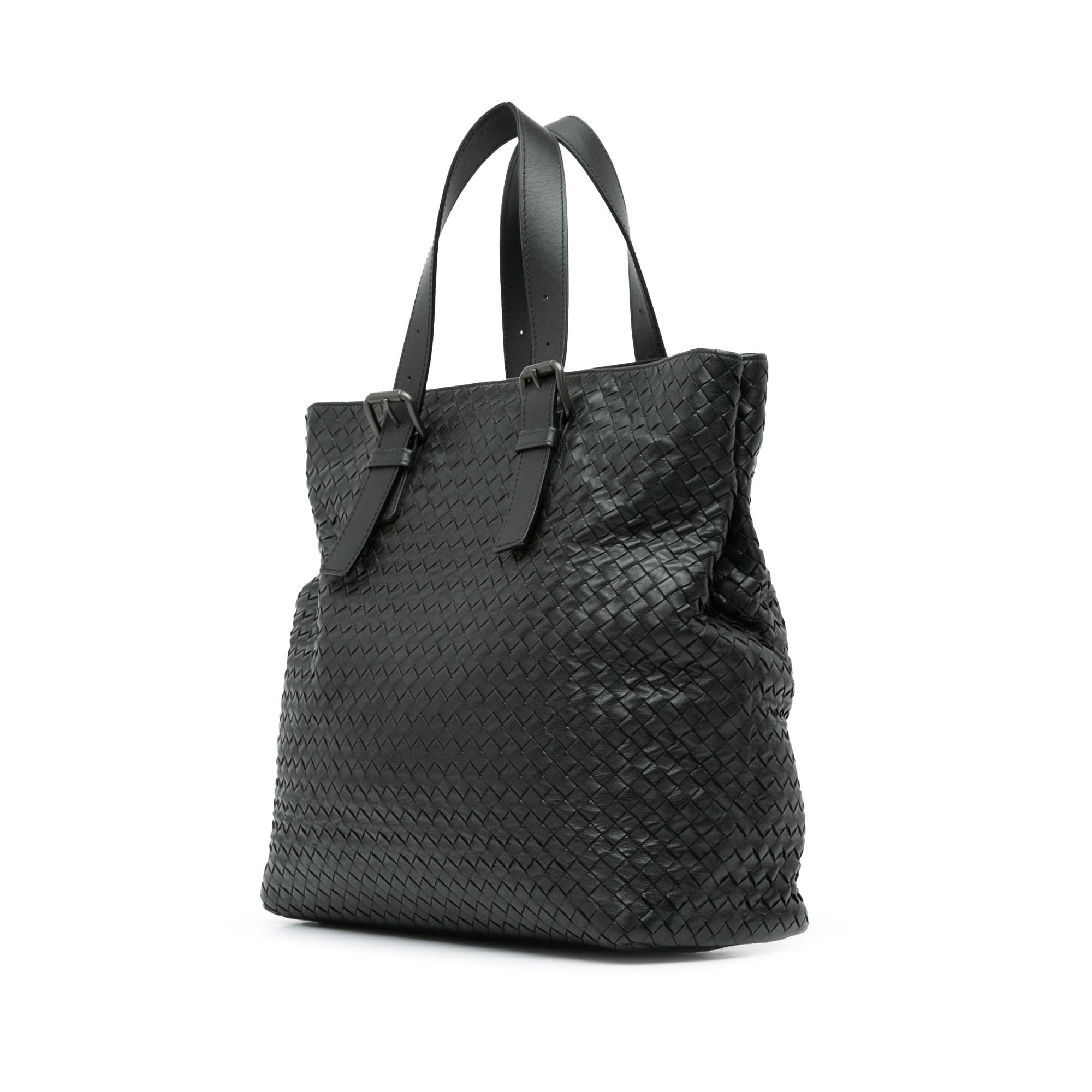 Bottega Veneta Nappa Intrecciato Belt Strap Tote (SHG-ihBd4v)