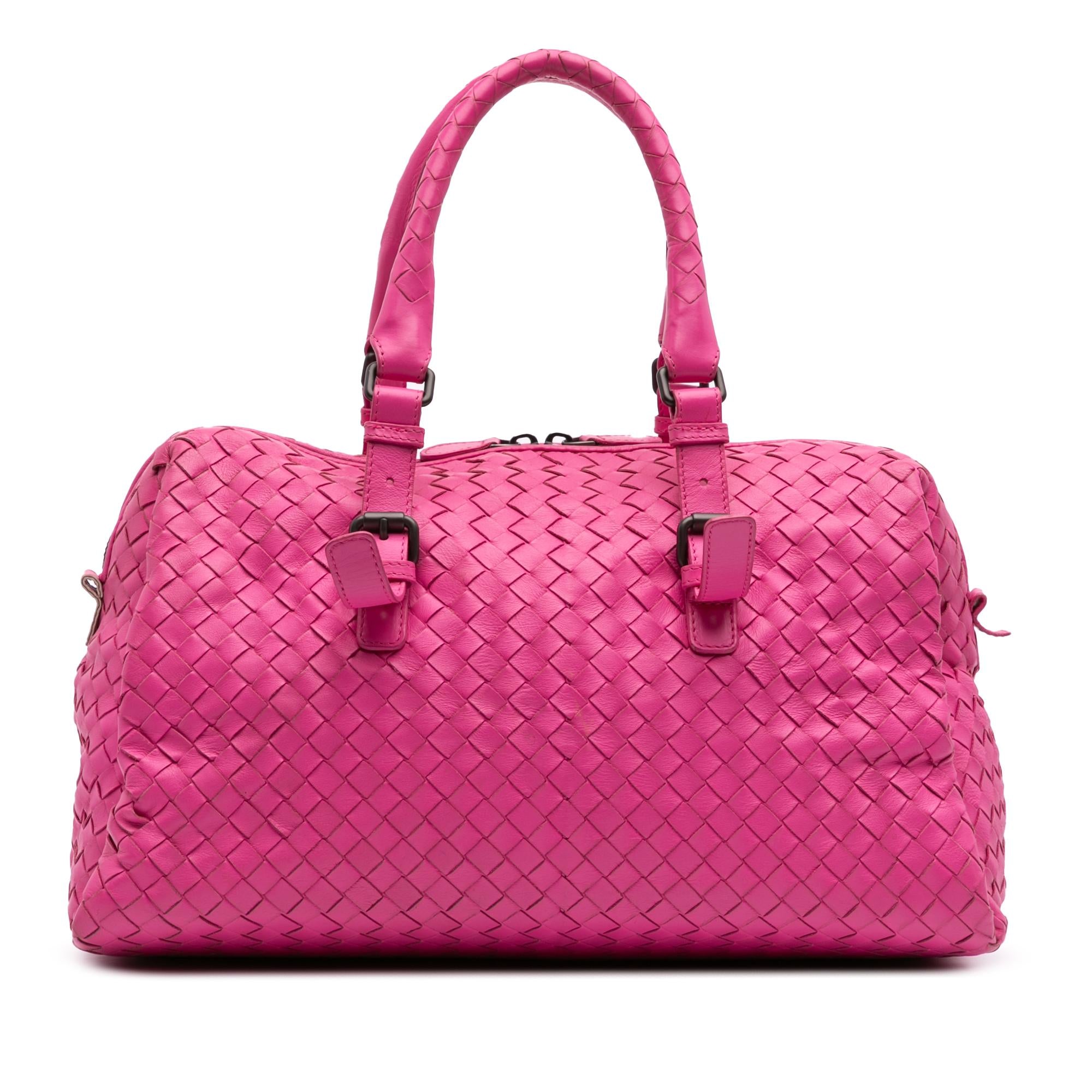 Bottega Veneta Nappa Intrecciato Boston Bag