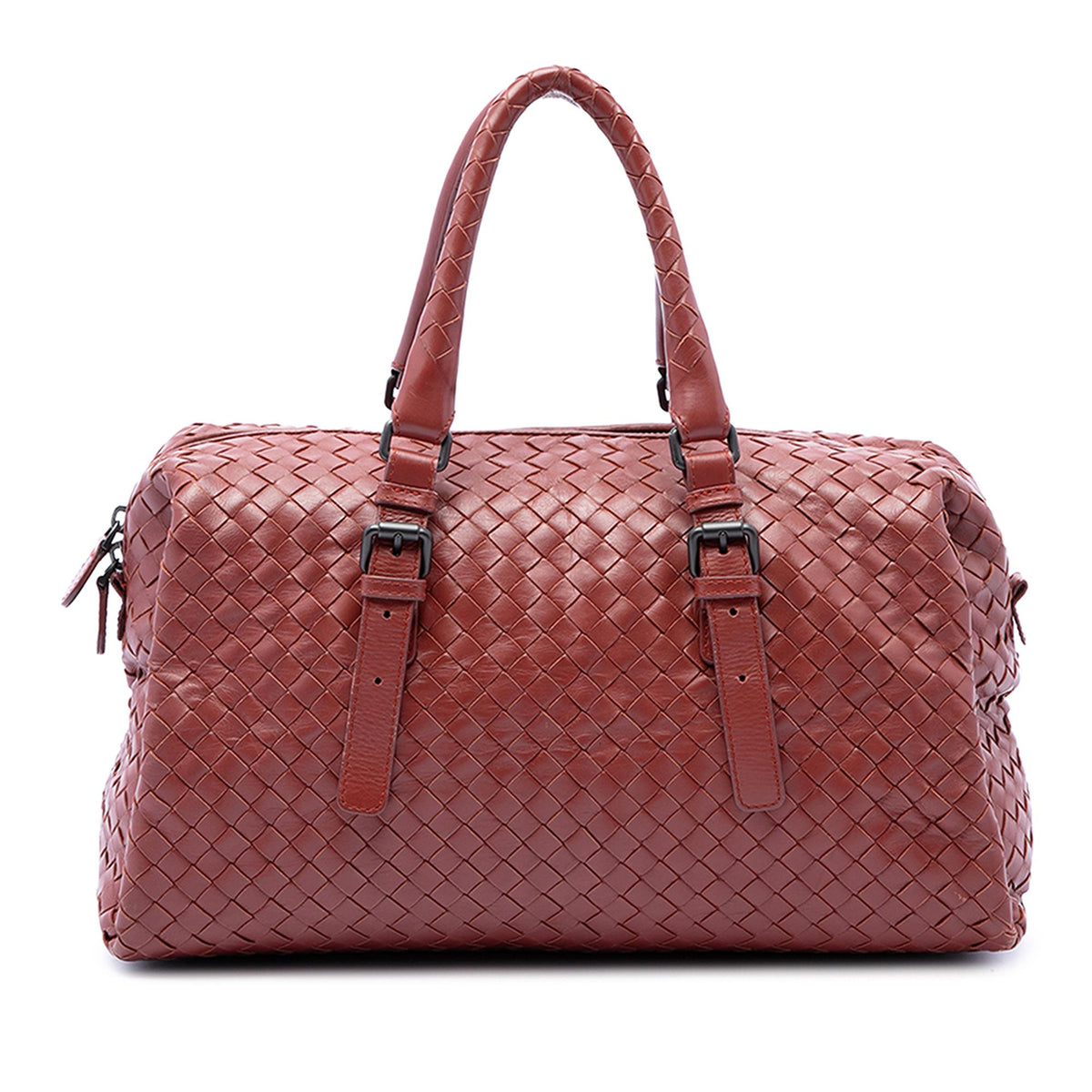 Bottega Veneta Nappa Intrecciato Boston Bag