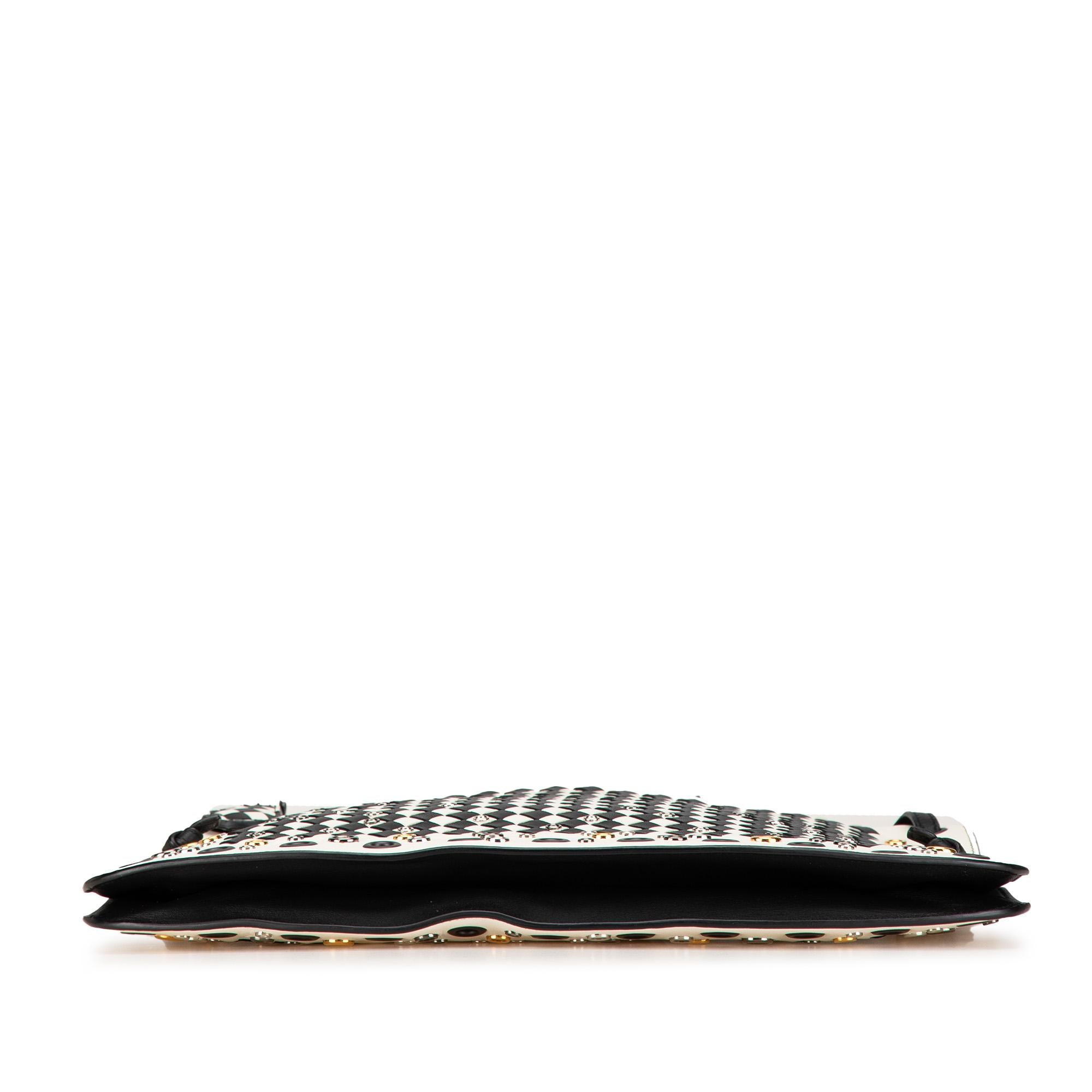 Bottega Veneta Nappa Intrecciato Check Grommet Palio Crossbody