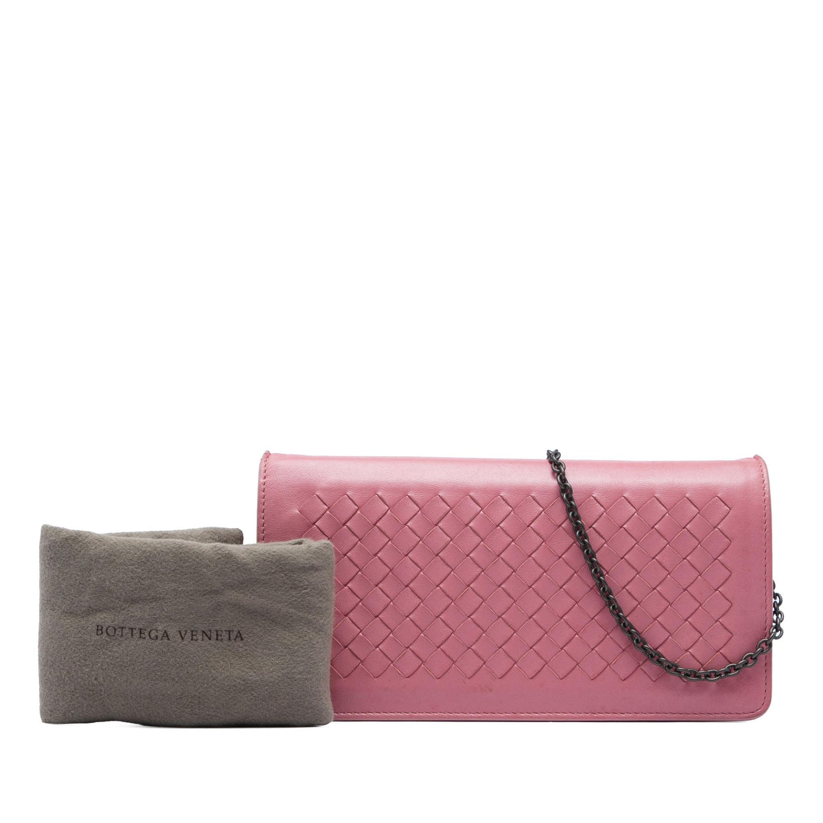 Bottega Veneta Nappa Intrecciato Continental Wallet on Chain