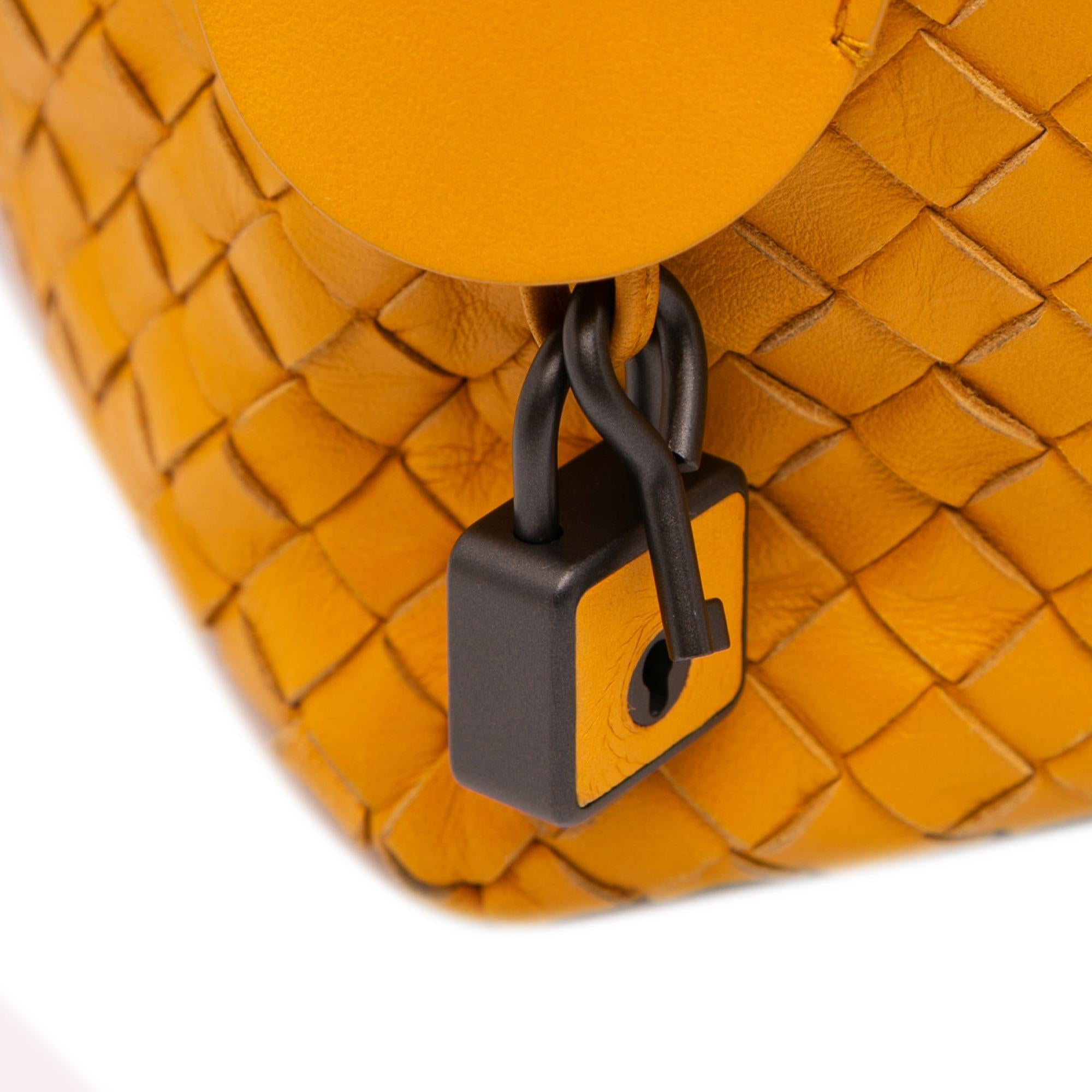 Bottega Veneta Nappa Intrecciato Cube Crossbody