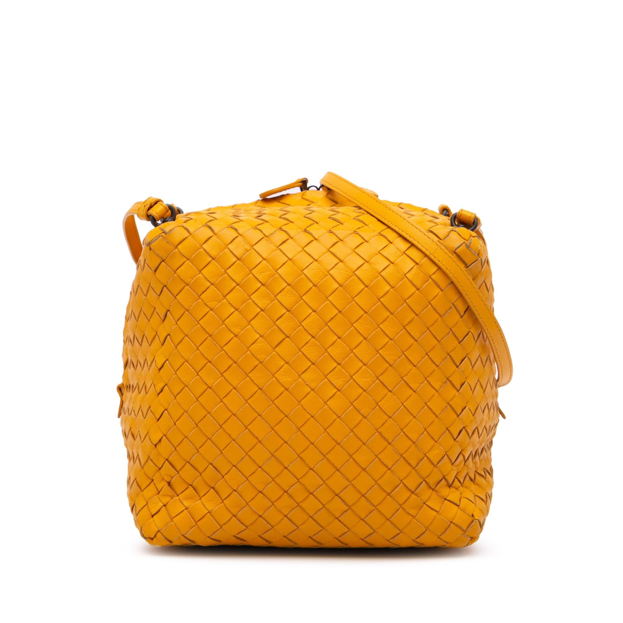 Bottega Veneta Nappa Intrecciato Cube Crossbody