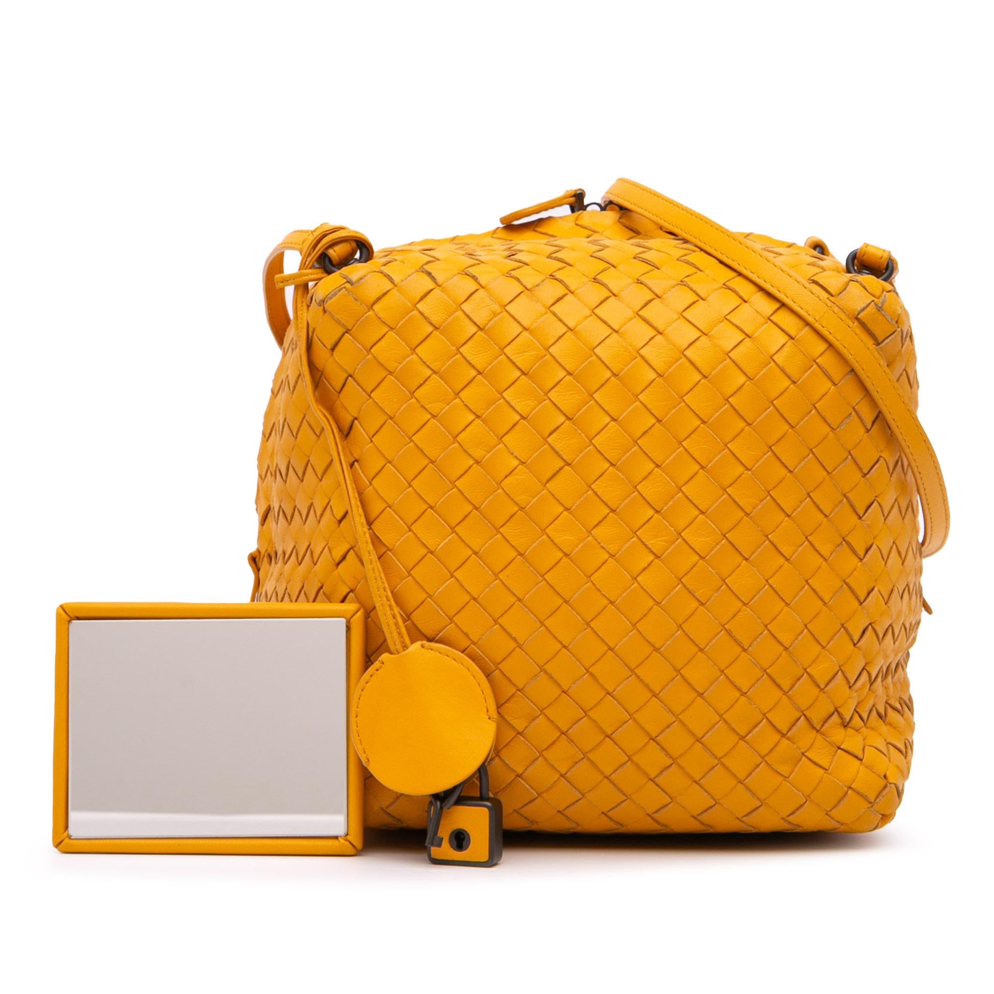 Bottega Veneta Nappa Intrecciato Cube Crossbody