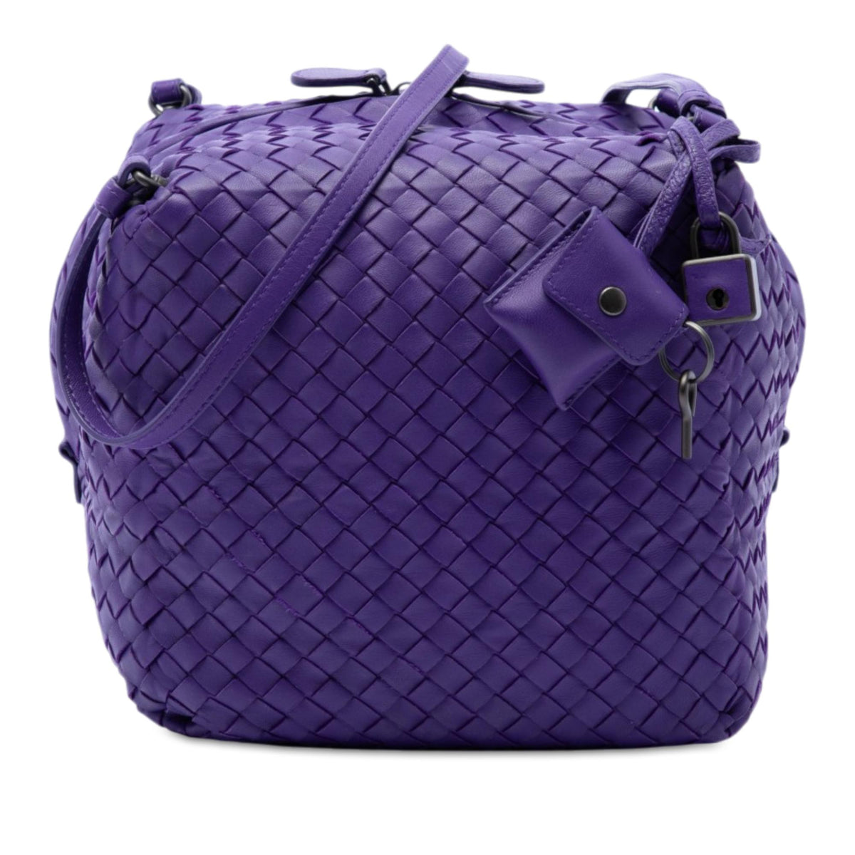 Bottega Veneta Nappa Intrecciato Cube Crossbody