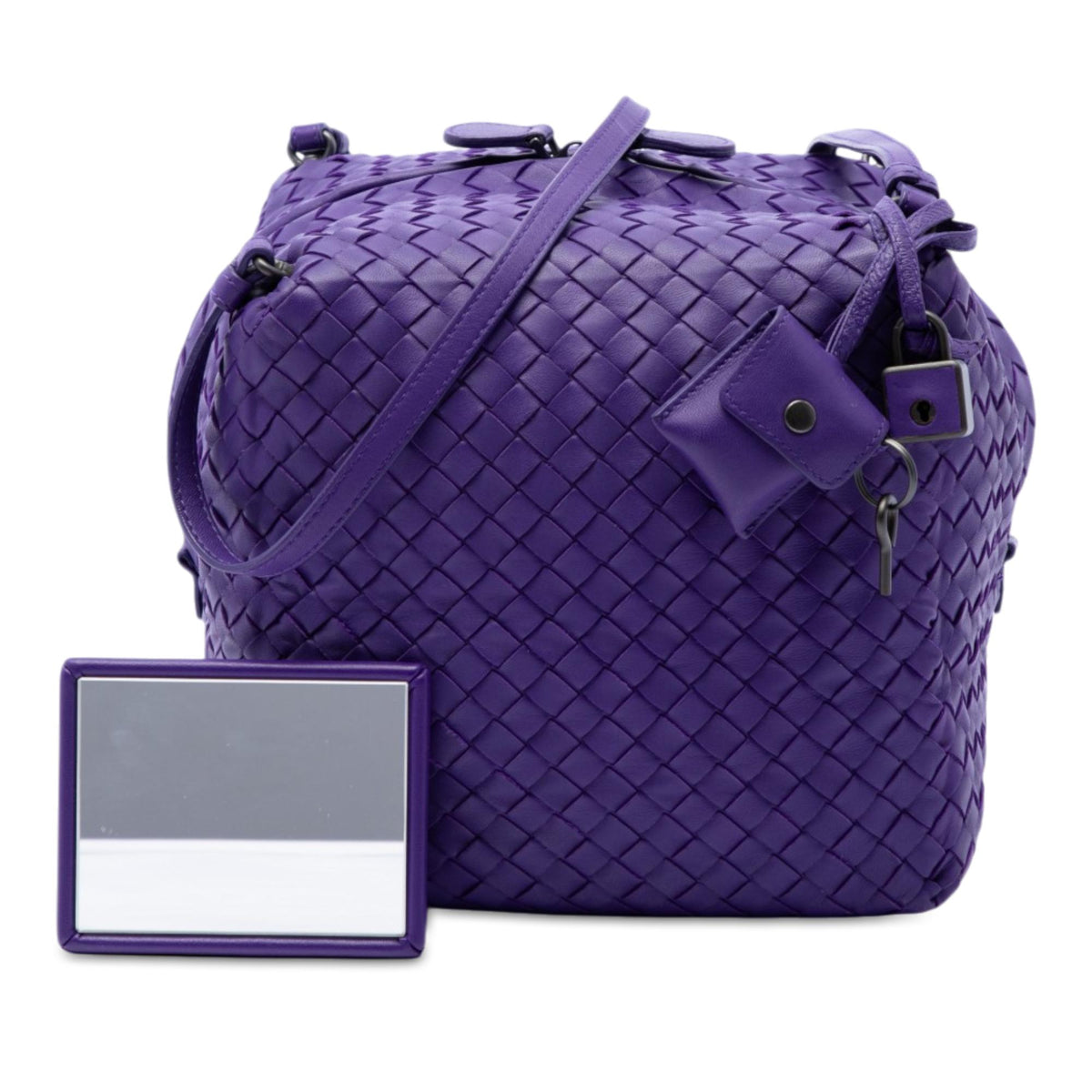 Bottega Veneta Nappa Intrecciato Cube Crossbody