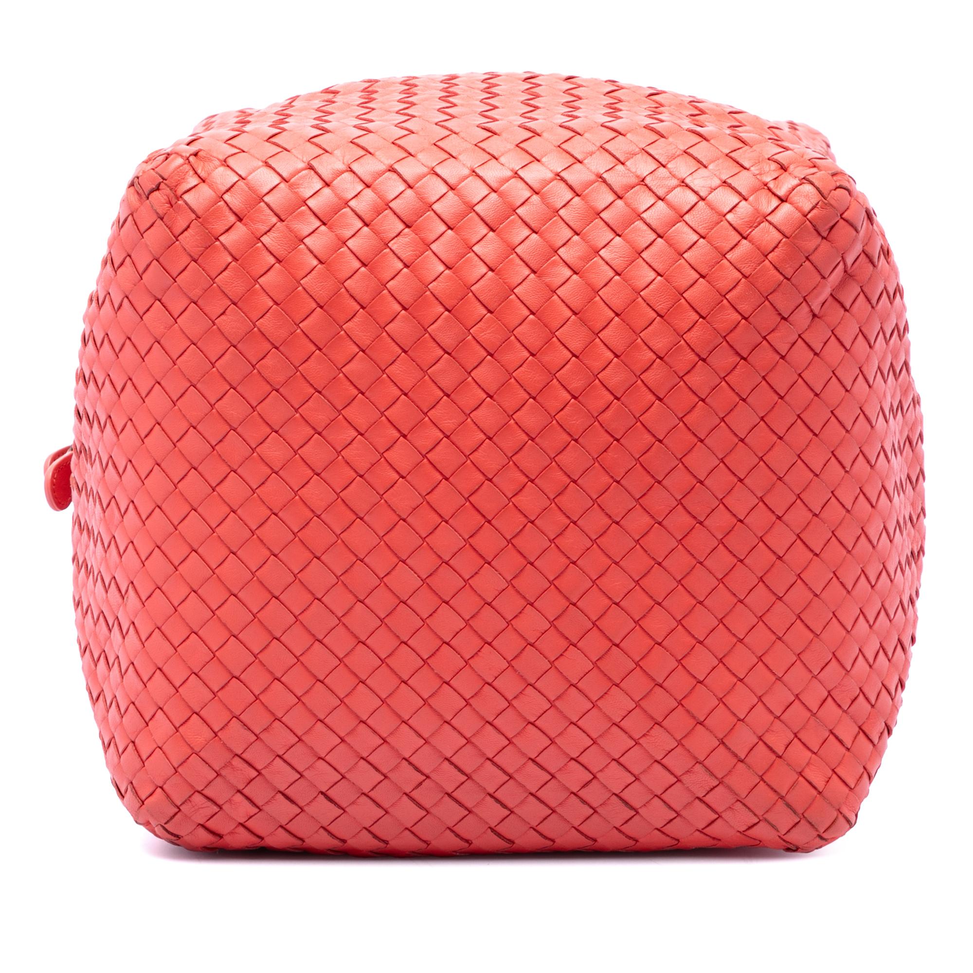 Bottega Veneta Nappa Intrecciato Cube Shoulder Bag