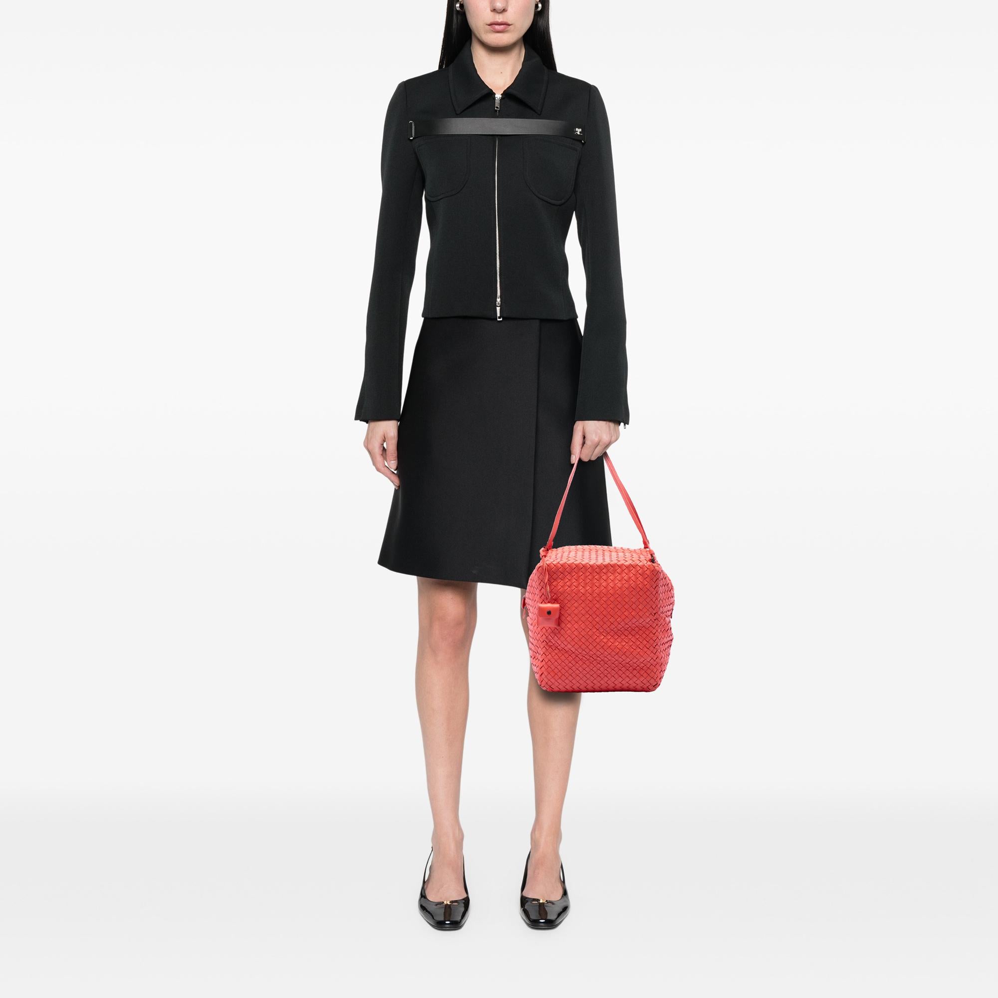 Bottega Veneta Nappa Intrecciato Cube Shoulder Bag