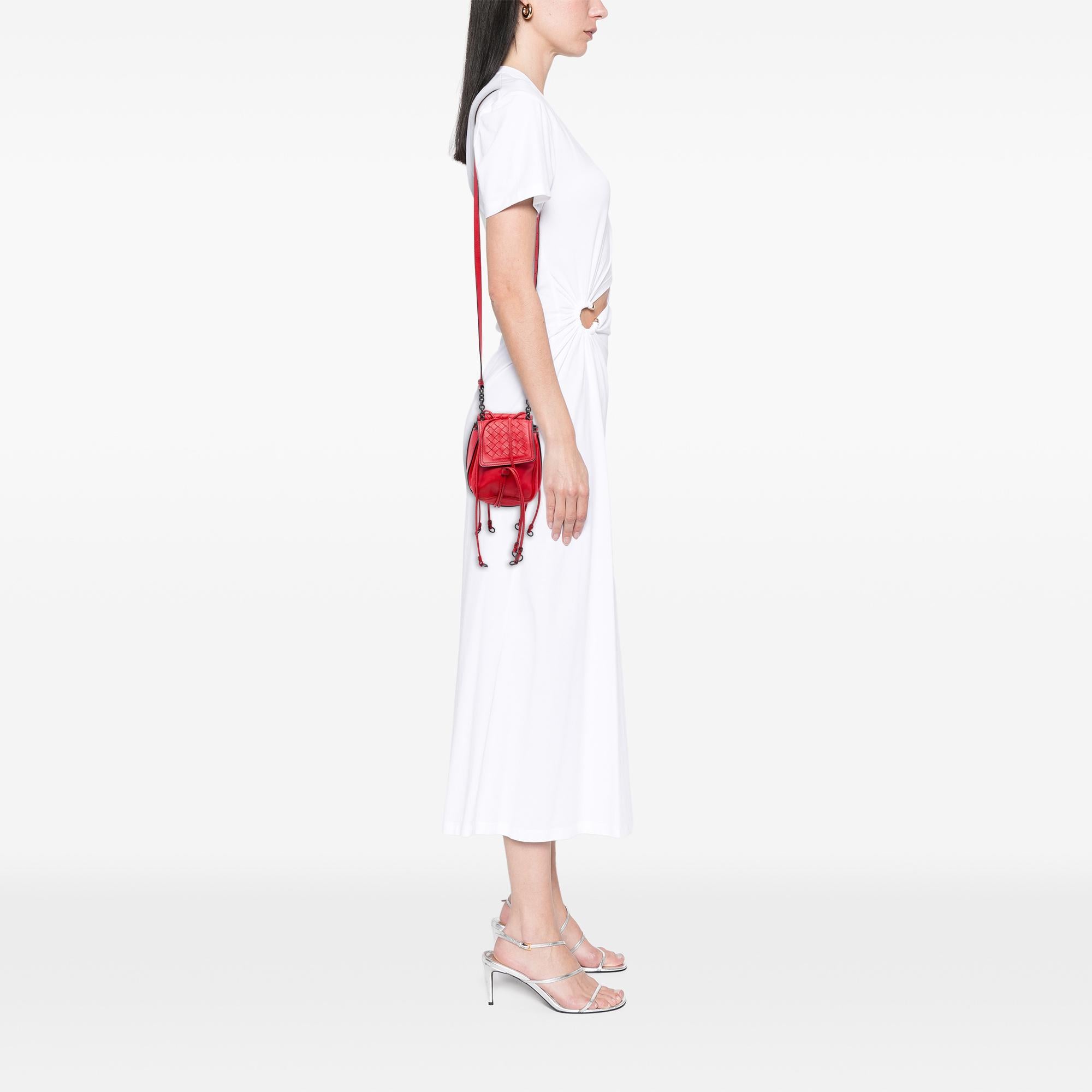 Bottega Veneta Nappa Intrecciato Double Sided Flap Crossbody