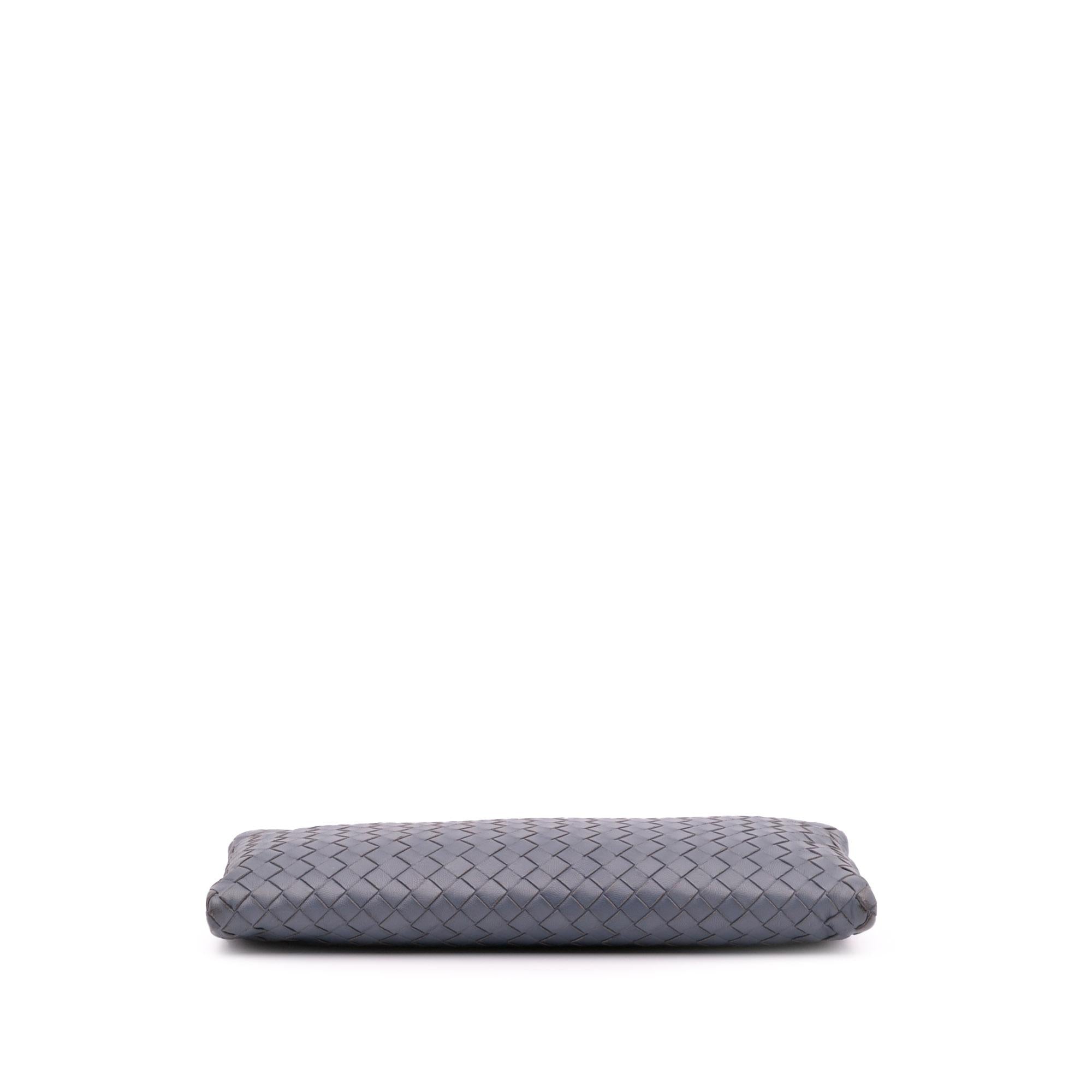 Bottega Veneta Nappa Intrecciato Double Zip Clutch