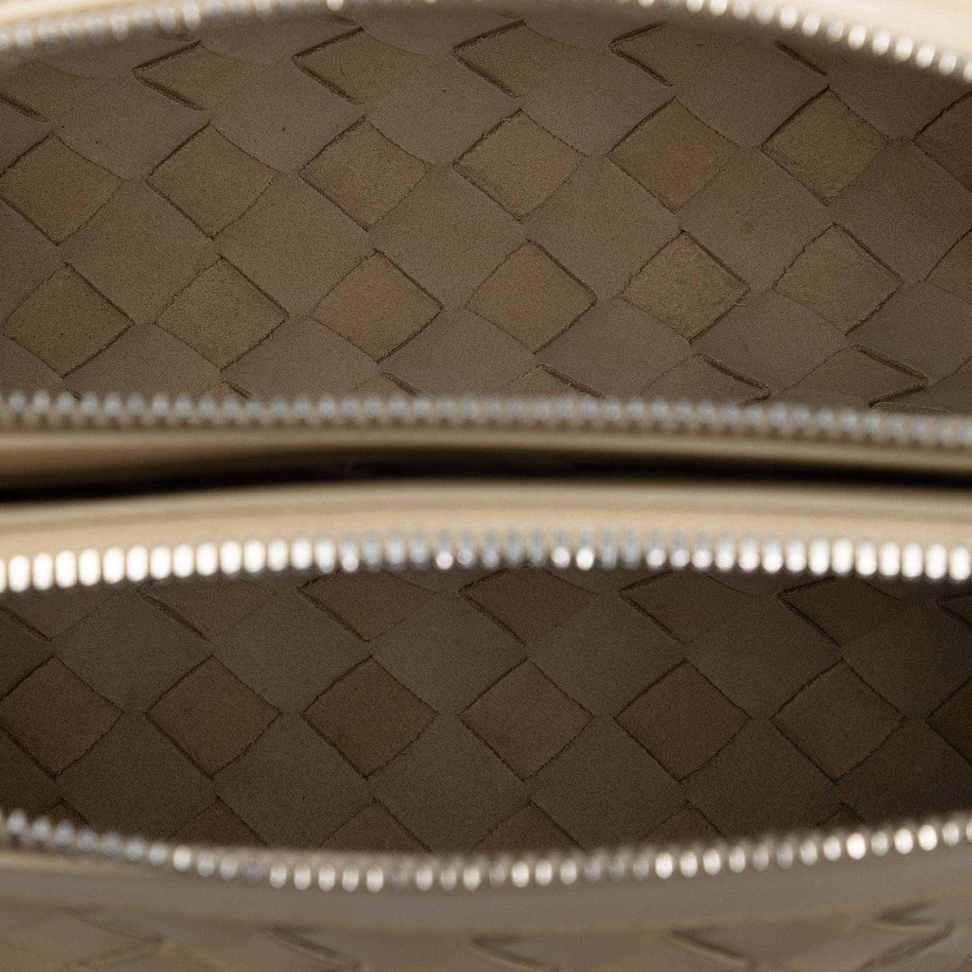 Bottega Veneta Nappa Intrecciato Double Zip Crossbody