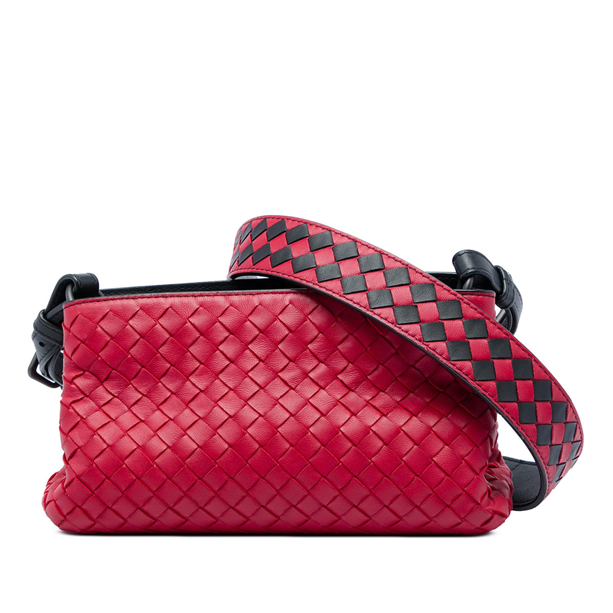 Bottega Veneta Nappa Intrecciato Double Zip Crossbody