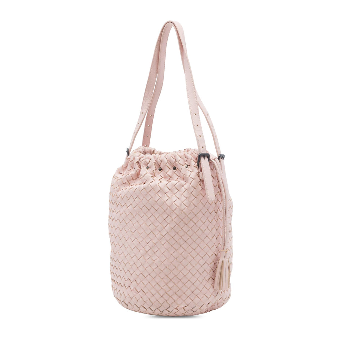 Bottega Veneta Nappa Intrecciato Drawstring Bucket Bag
