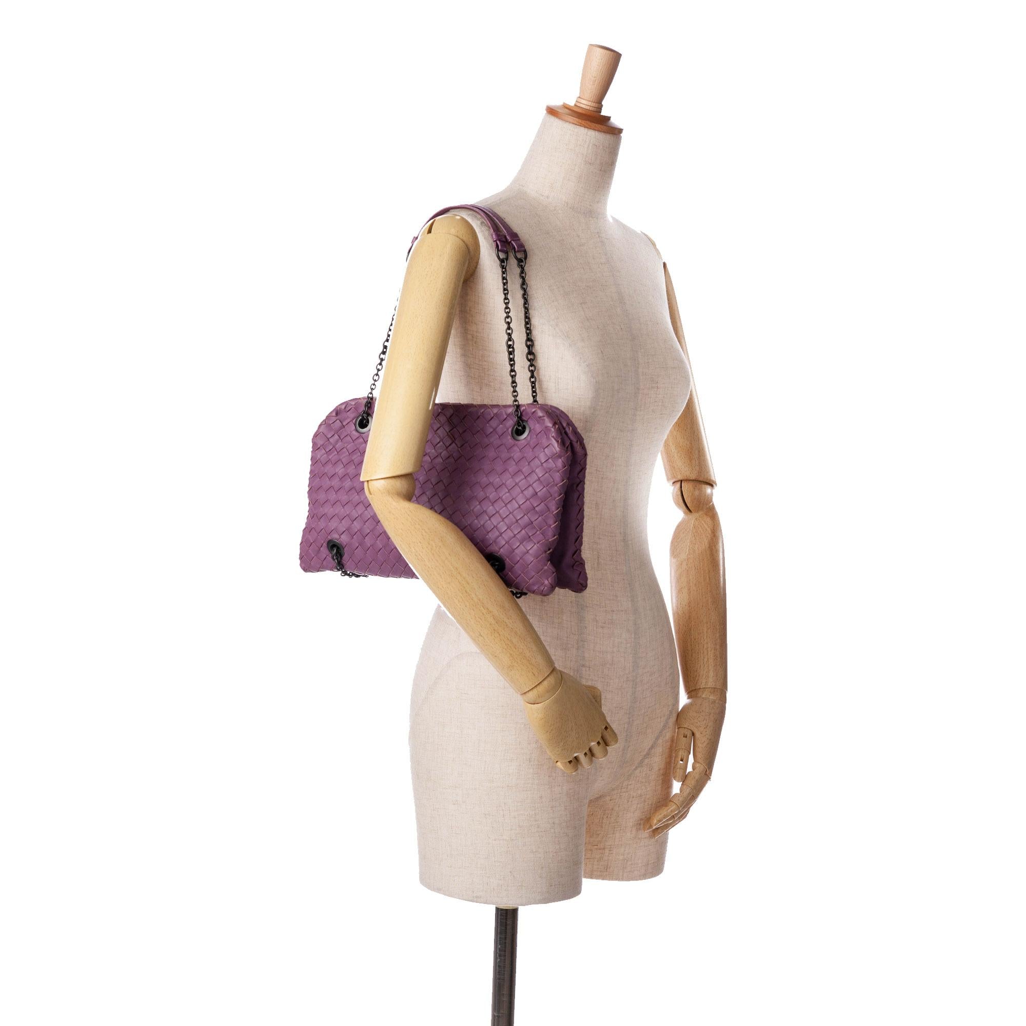 Bottega Veneta Nappa Intrecciato Duo Shoulder Bag (SHG-CVpEPG)