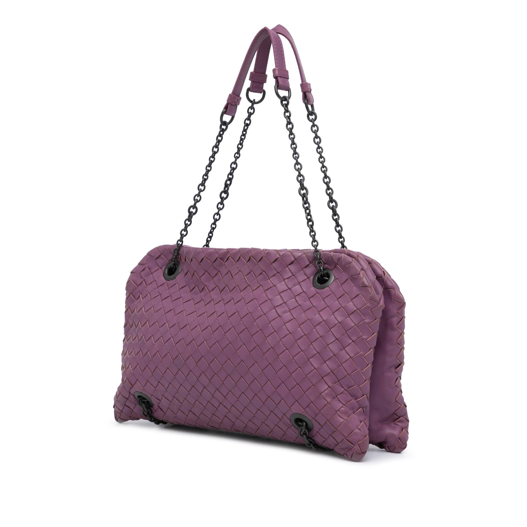 Bottega Veneta Nappa Intrecciato Duo Shoulder Bag (SHG-CVpEPG)