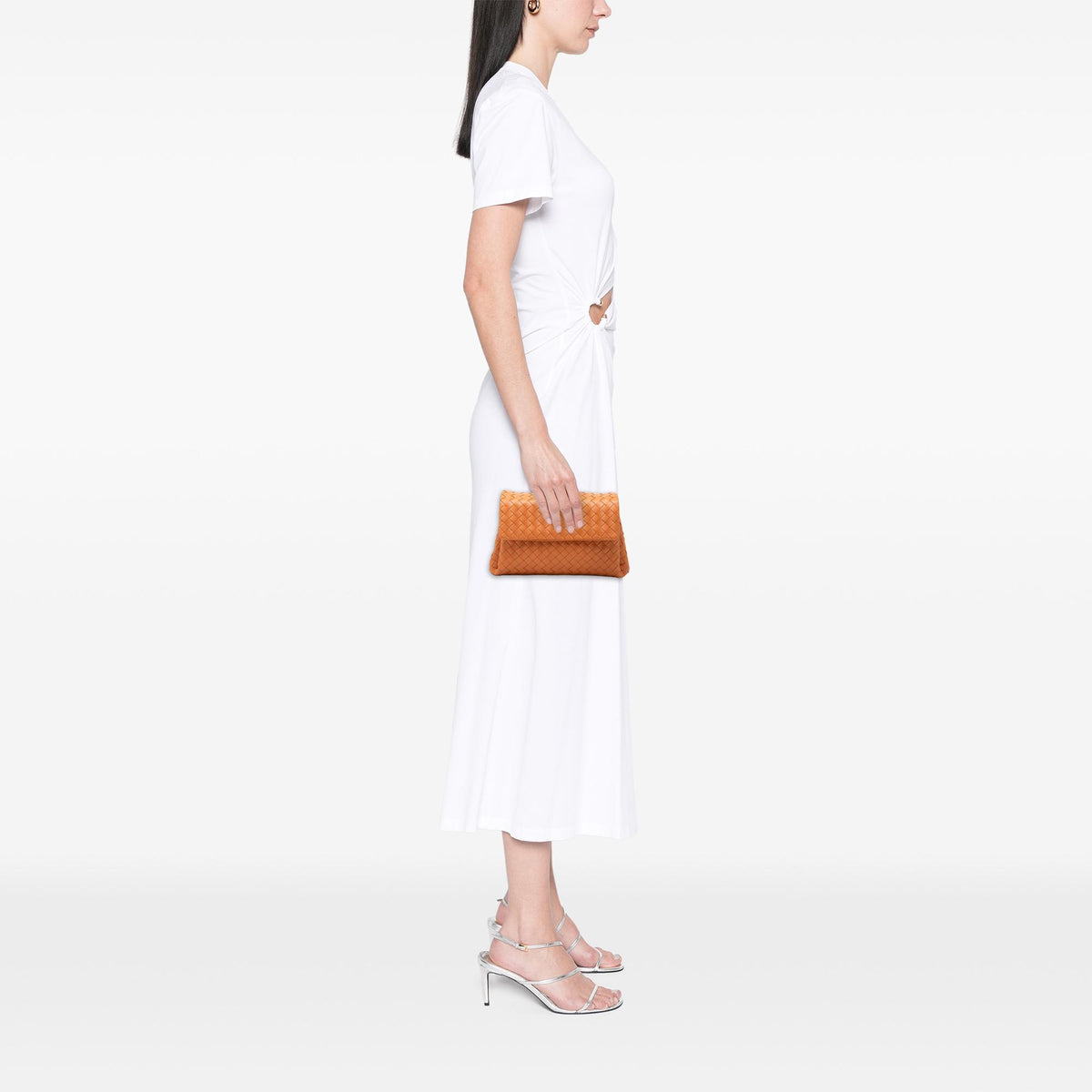 Bottega Veneta Nappa Intrecciato Flap Clutch