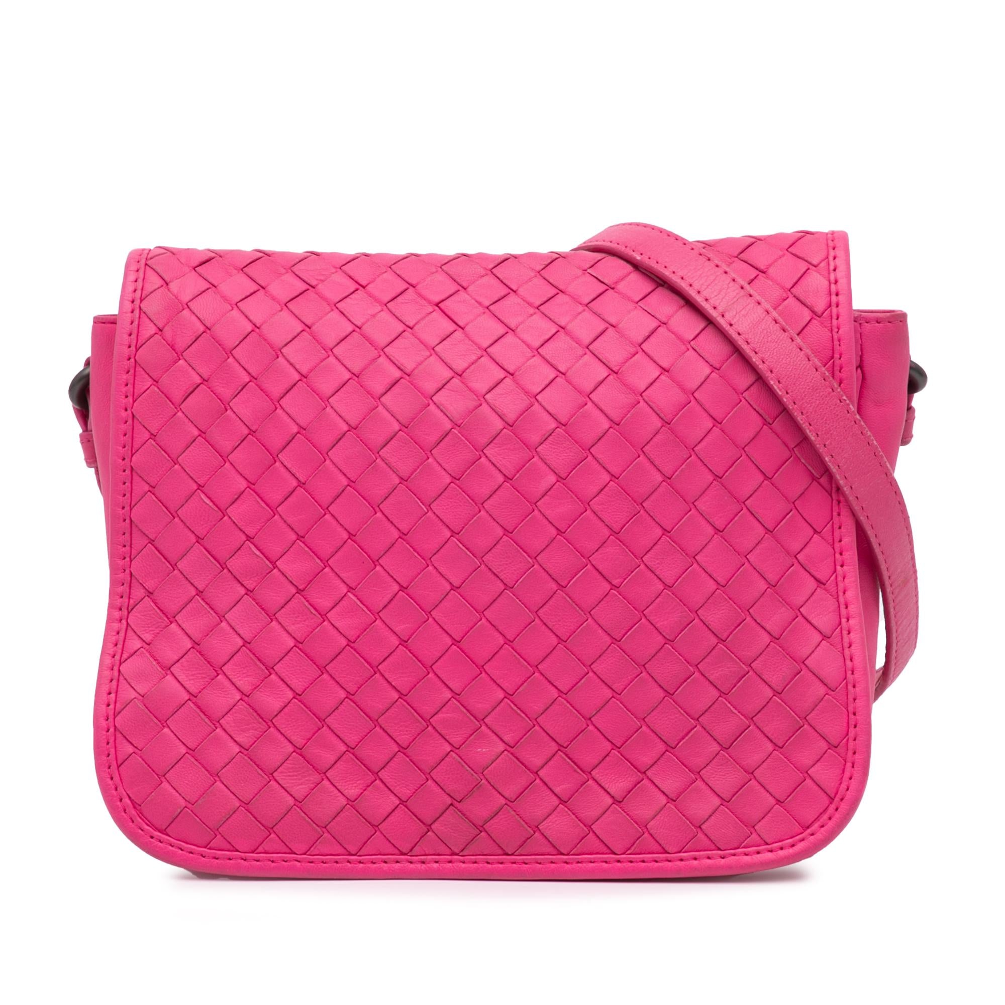 Bottega Veneta Nappa Intrecciato Flap Crossbody