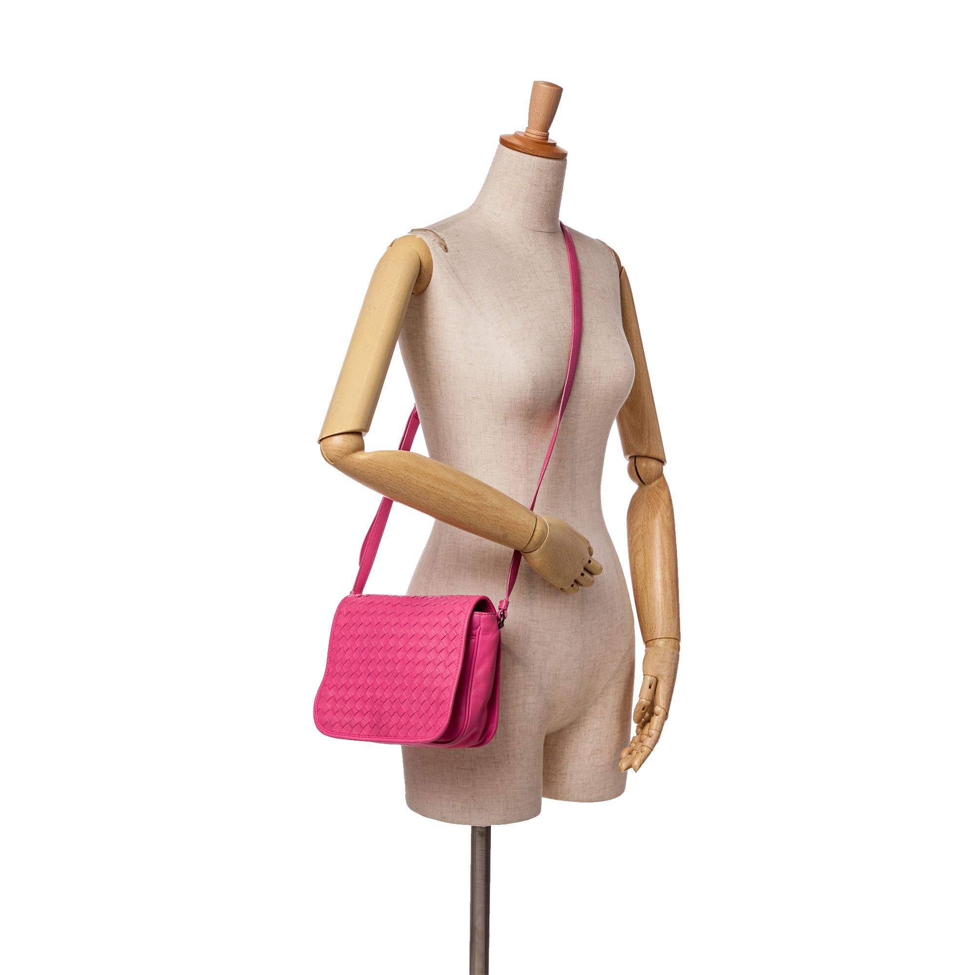 Bottega Veneta Nappa Intrecciato Flap Crossbody