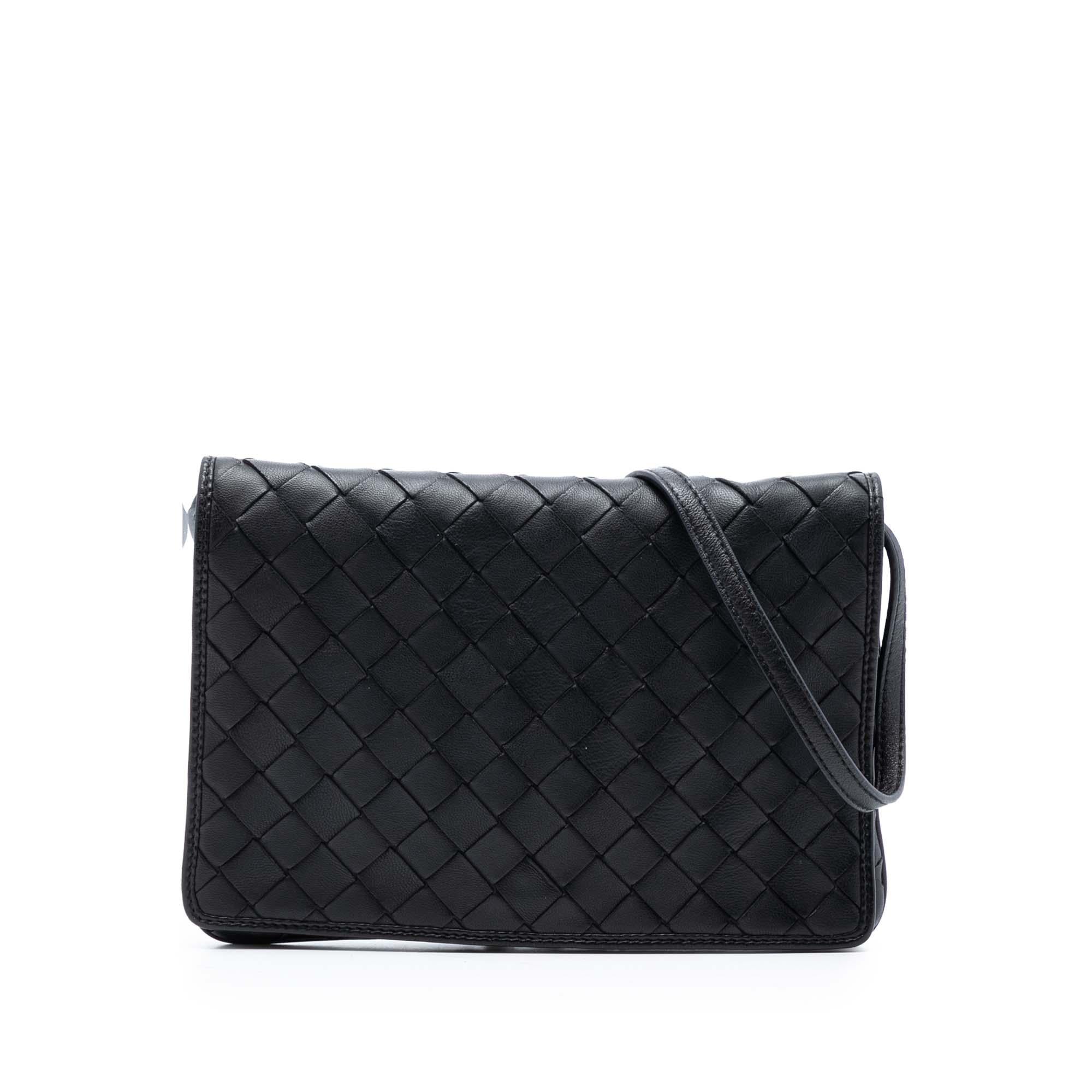 Bottega Veneta Nappa Intrecciato Flap Crossbody
