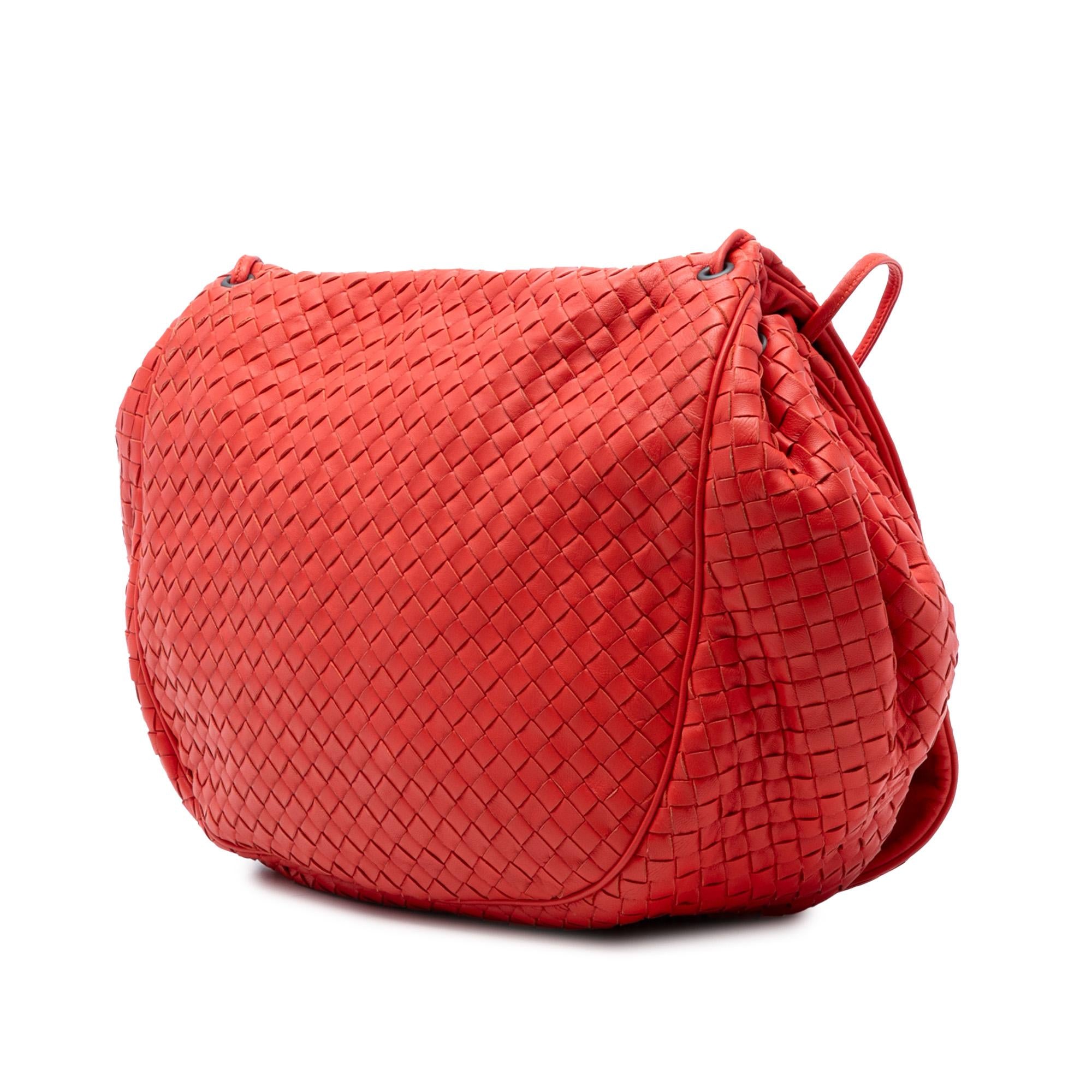 Bottega Veneta Nappa Intrecciato Flap Crossbody