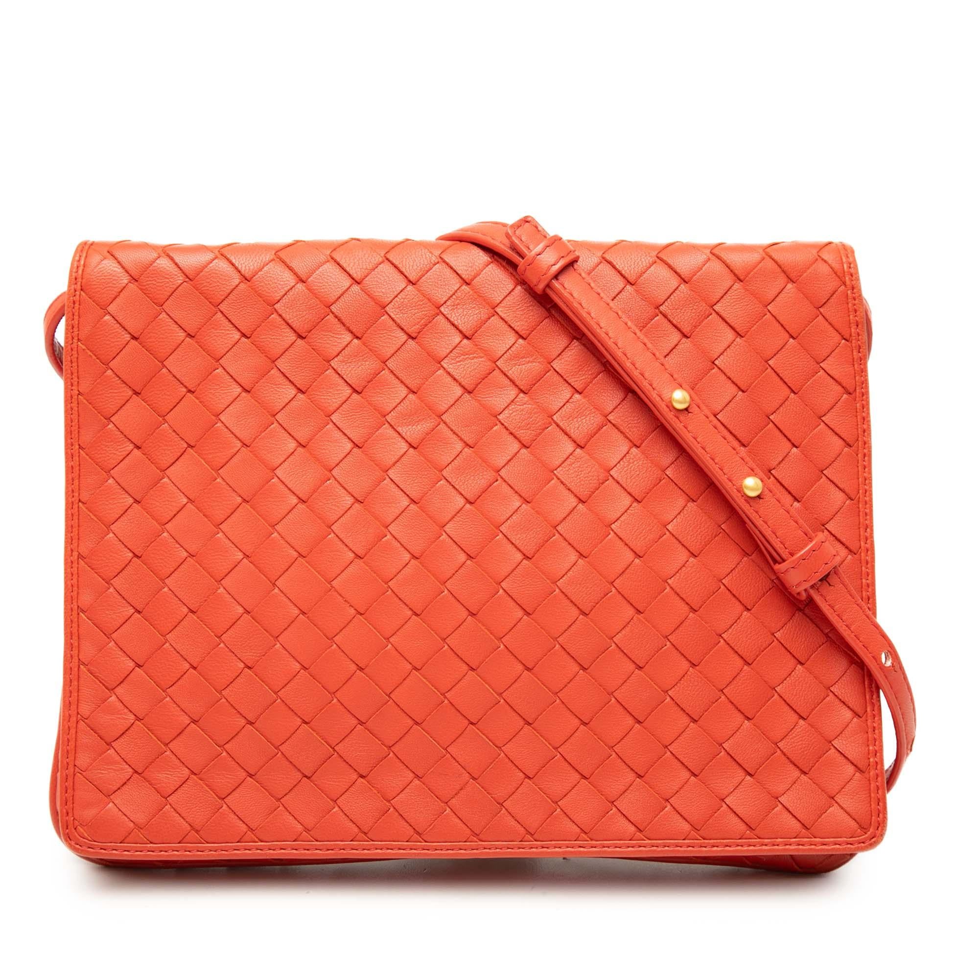 Bottega Veneta Nappa Intrecciato Flap Crossbody
