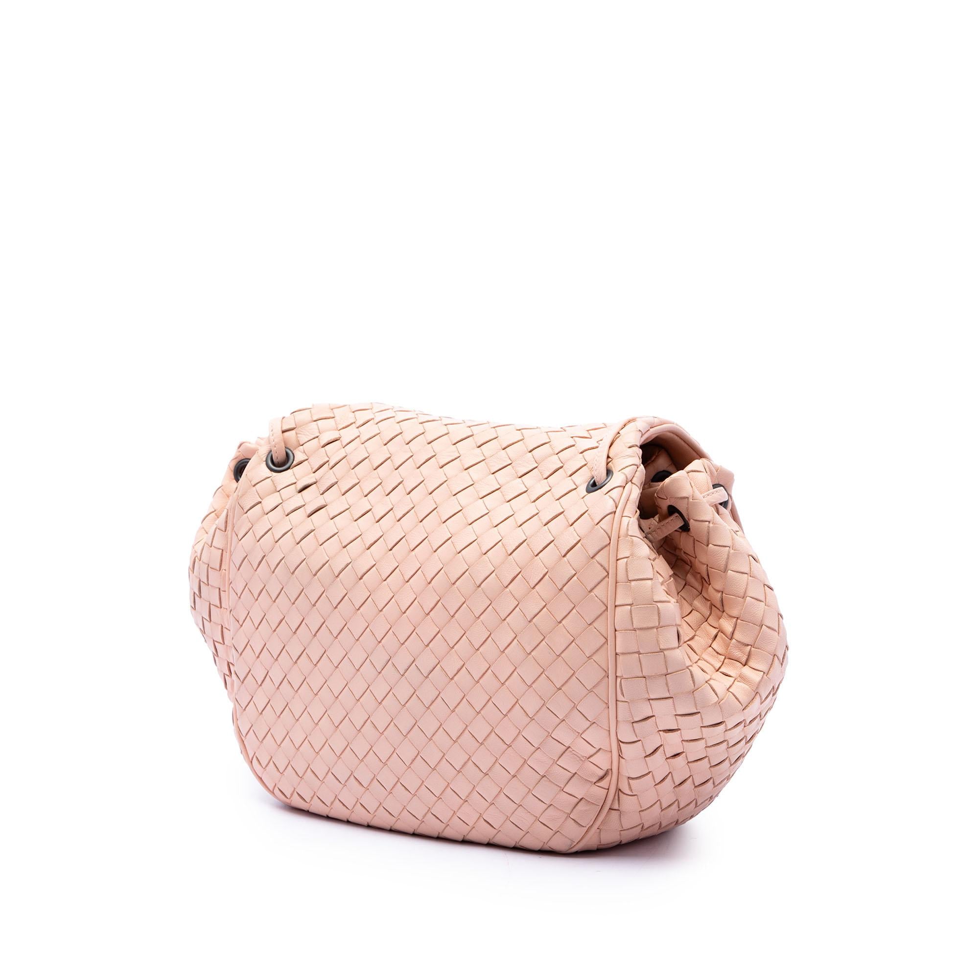 Bottega Veneta Nappa Intrecciato Flap Crossbody