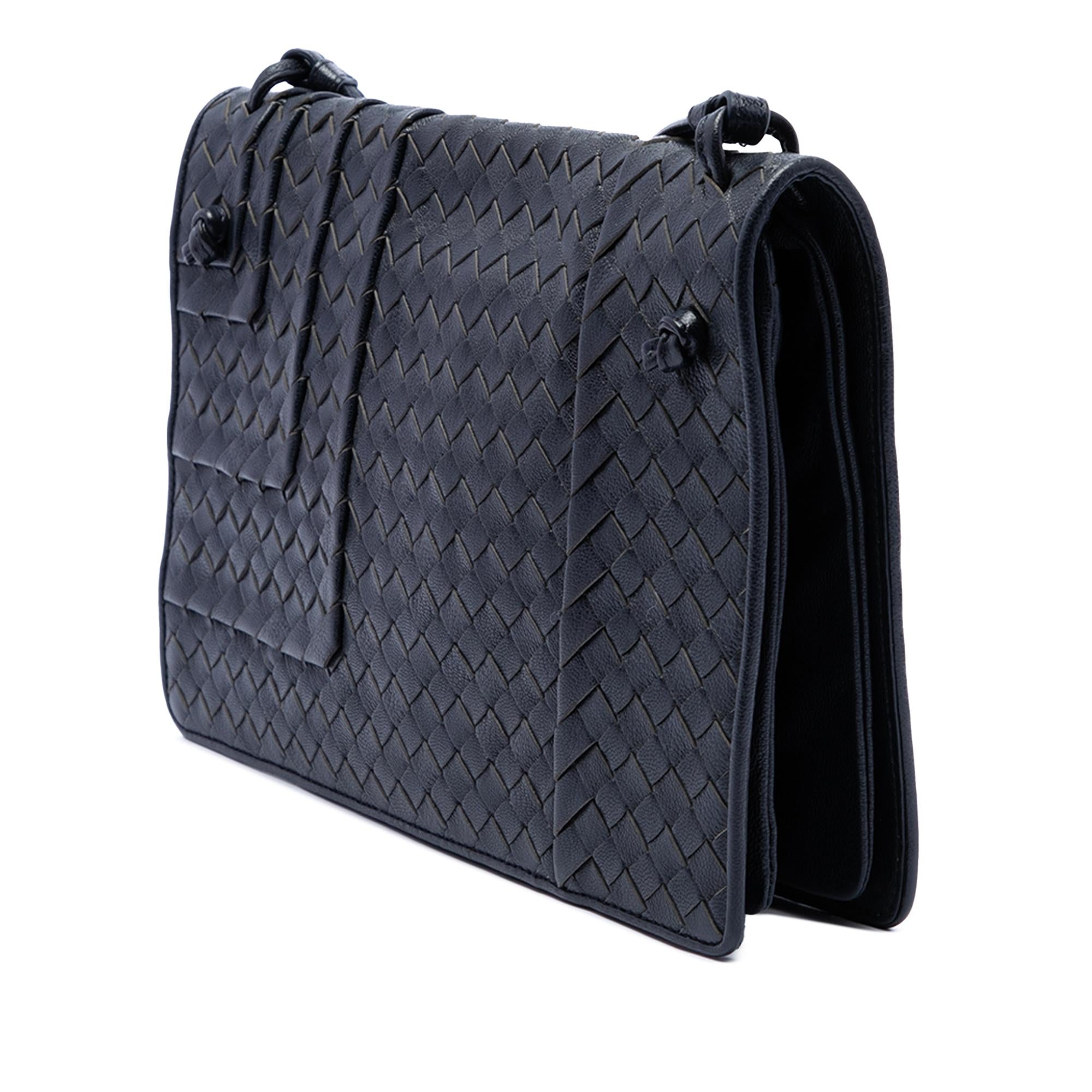 Bottega Veneta Nappa Intrecciato Flap Crossbody