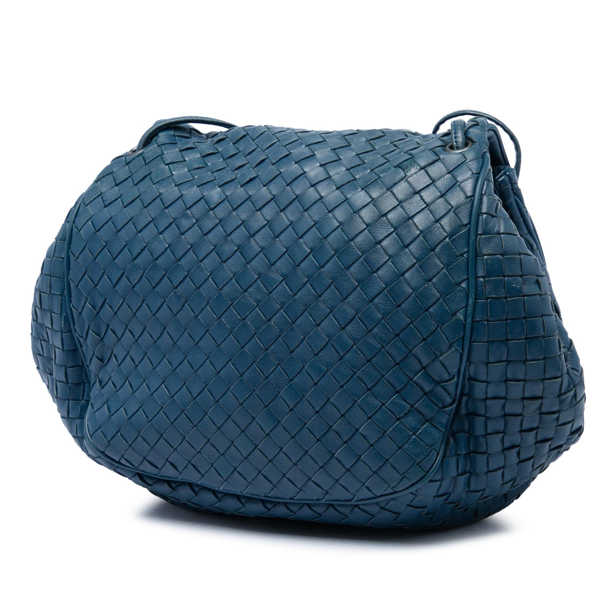 Bottega Veneta Nappa Intrecciato Flap Crossbody