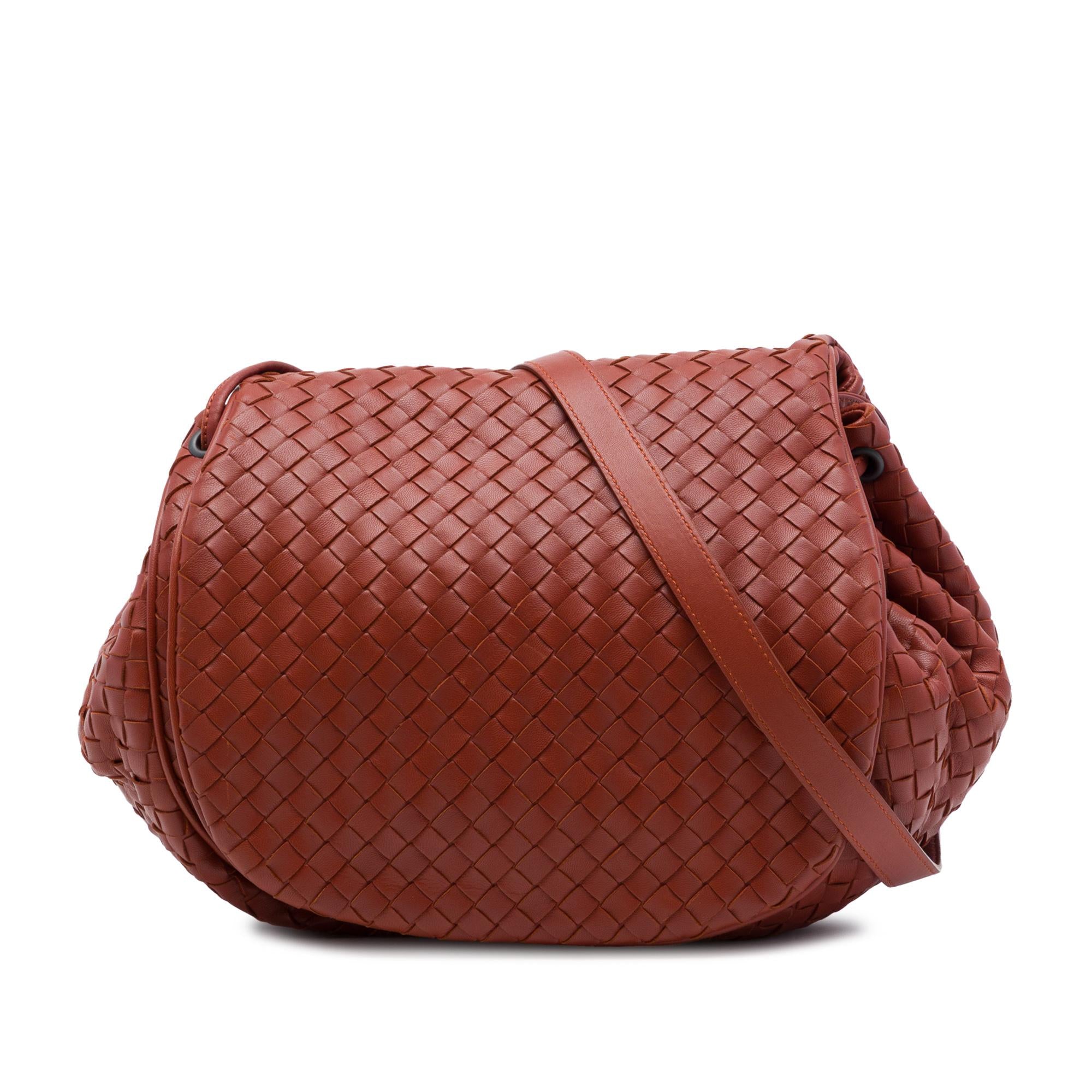 Bottega Veneta Nappa Intrecciato Flap Crossbody