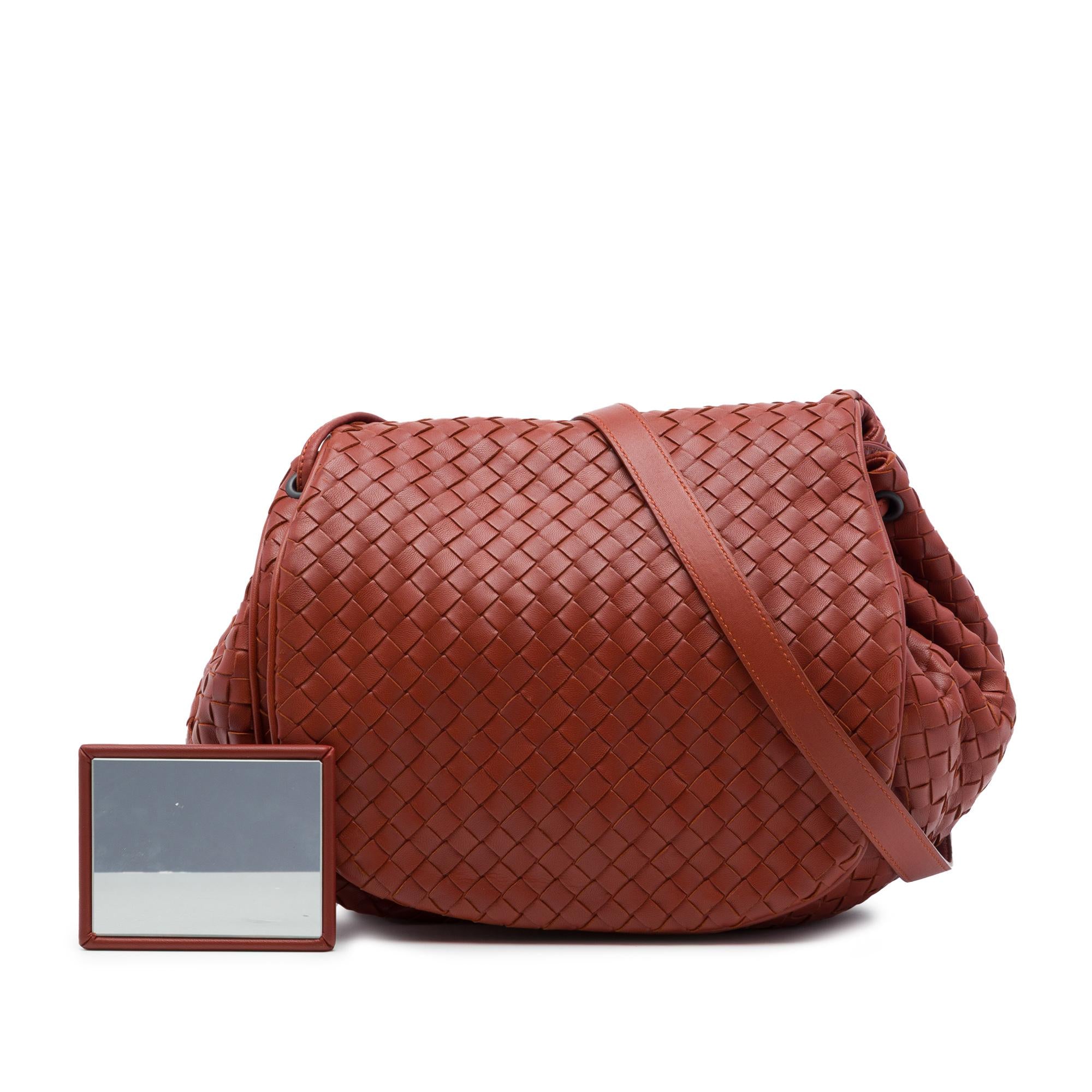 Bottega Veneta Nappa Intrecciato Flap Crossbody