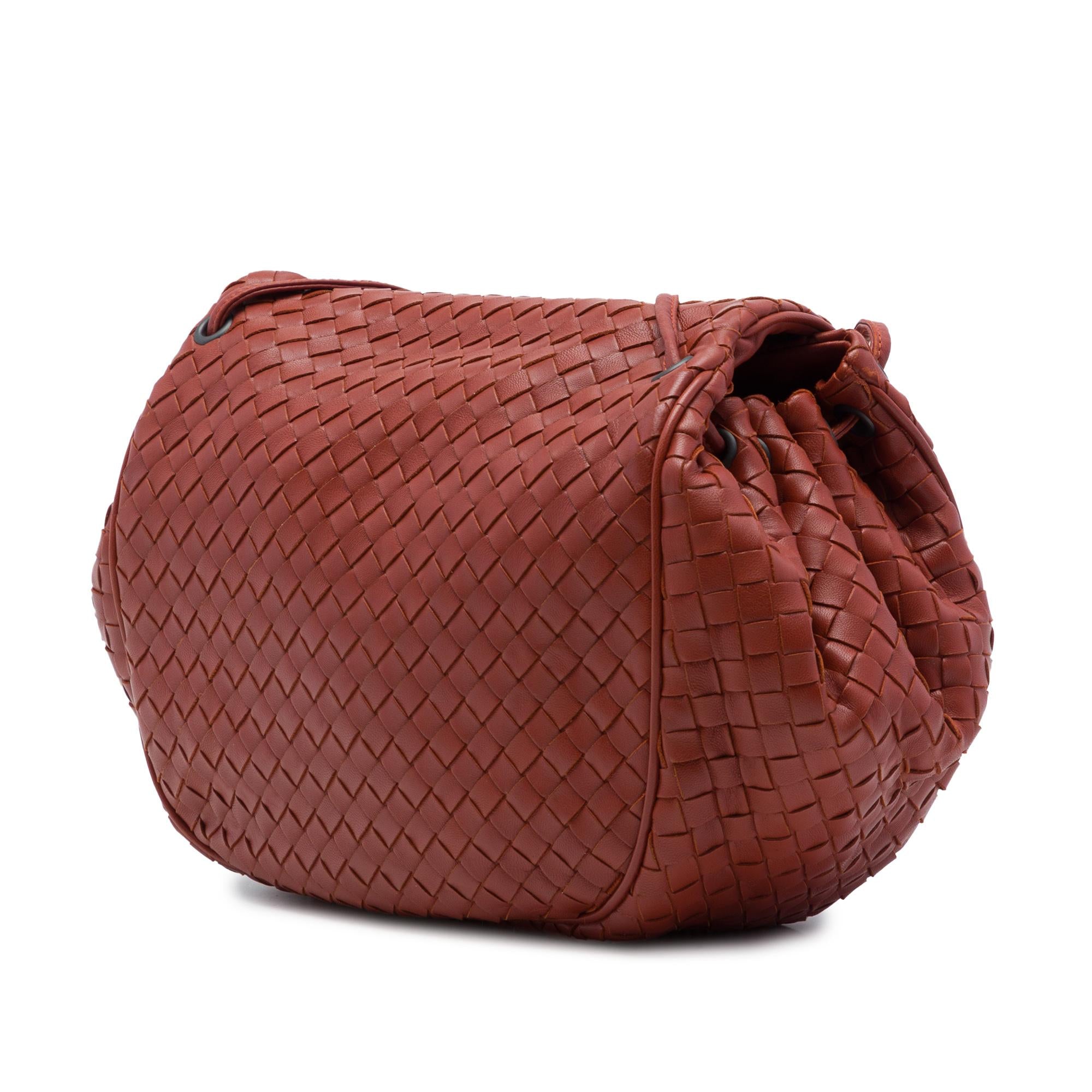 Bottega Veneta Nappa Intrecciato Flap Crossbody