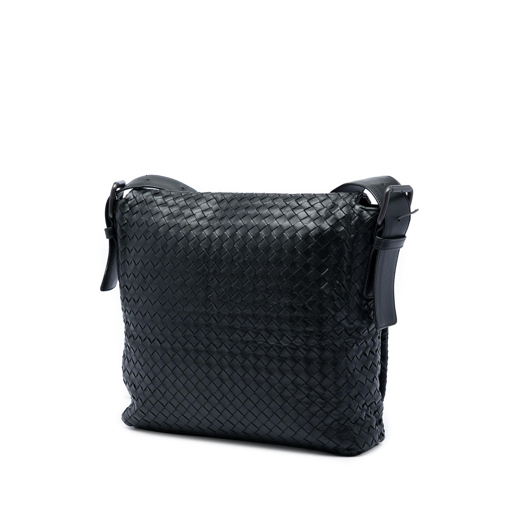 Bottega Veneta Nappa Intrecciato Flap Crossbody