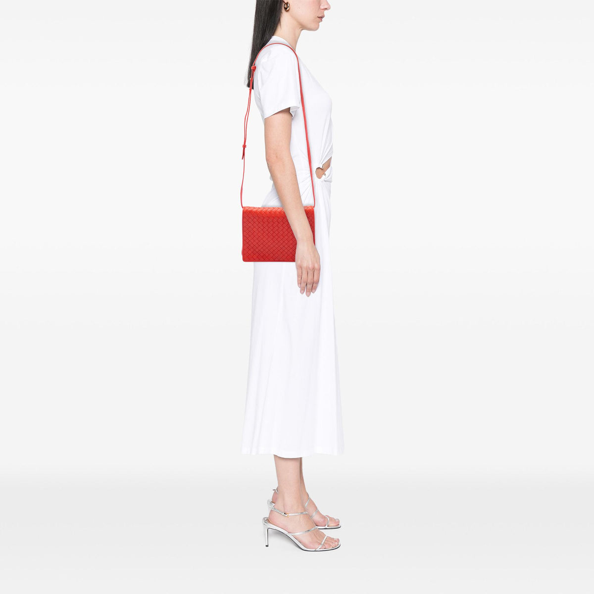 Bottega Veneta Nappa Intrecciato Flap Crossbody