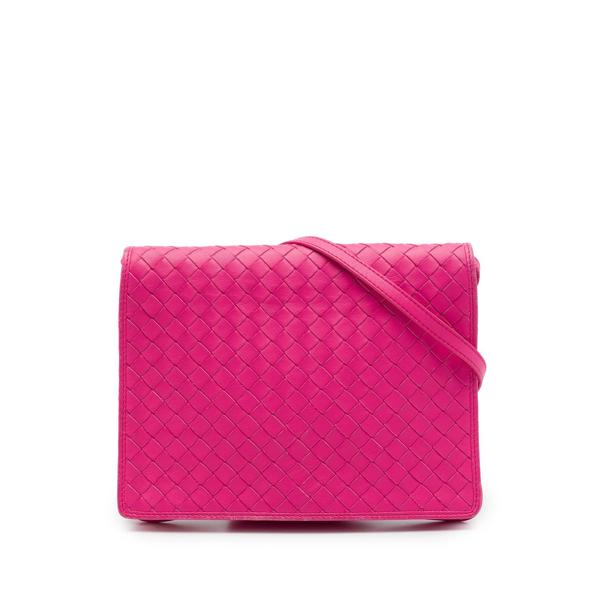 Bottega Veneta Nappa Intrecciato Flap Crossbody