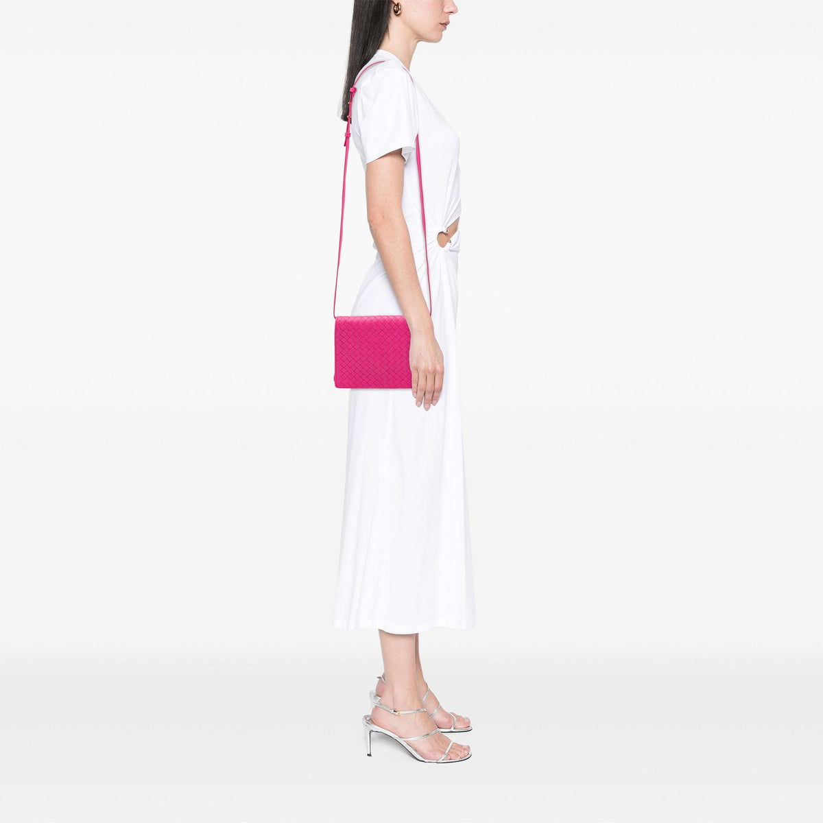 Bottega Veneta Nappa Intrecciato Flap Crossbody