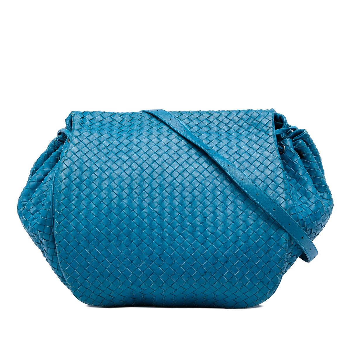 Bottega Veneta Nappa Intrecciato Flap Crossbody