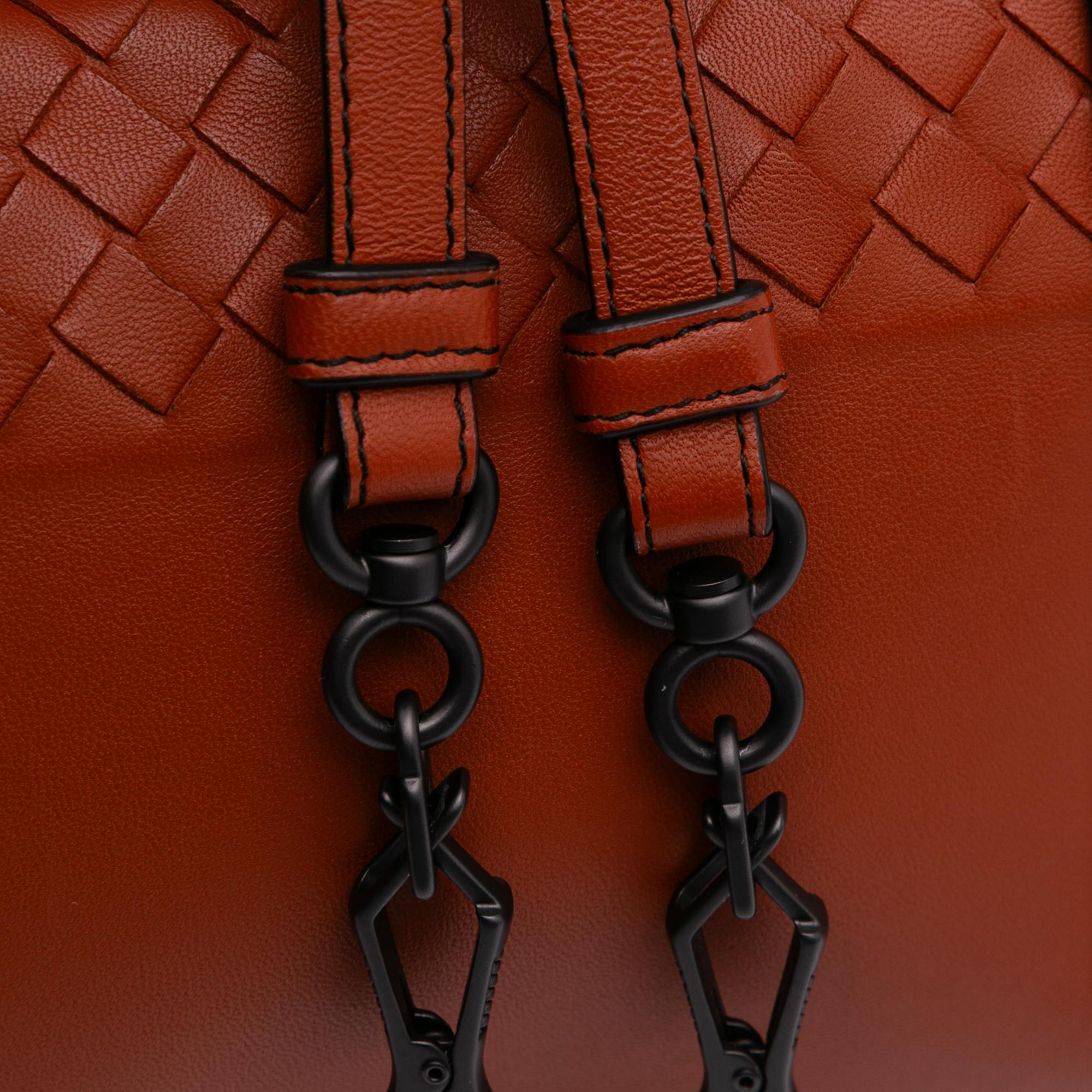 Bottega Veneta Nappa Intrecciato Flap Satchel