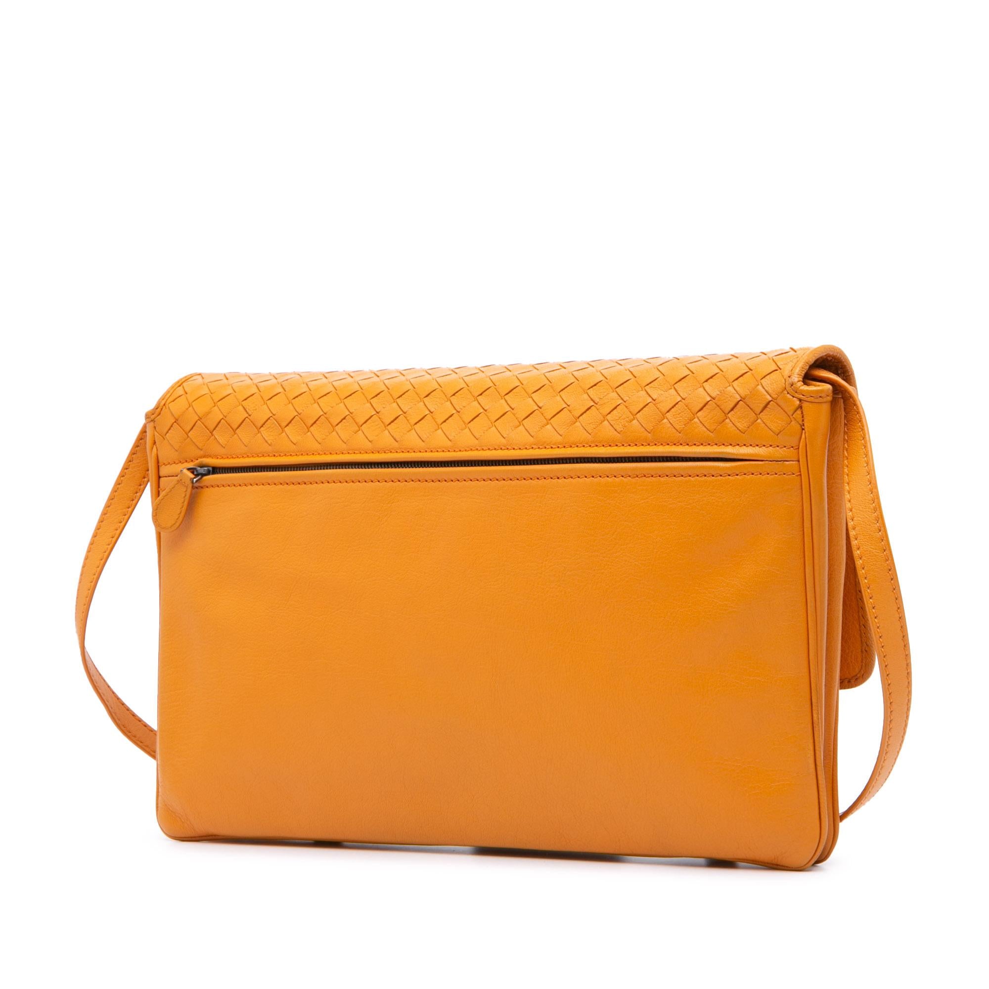 Bottega Veneta Nappa Intrecciato Flap Shoulder Bag